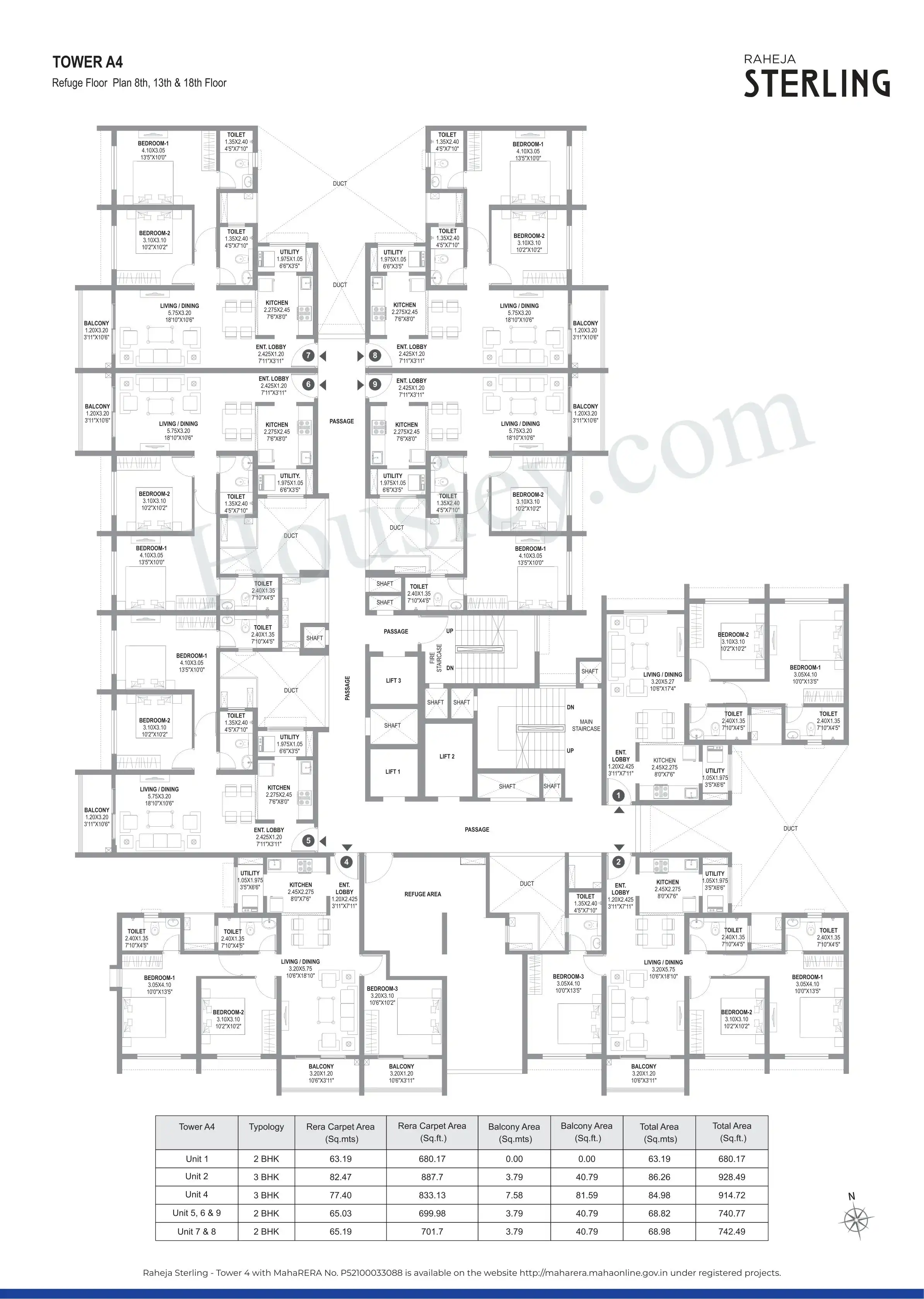 Raheja Sterling Floor plan 2