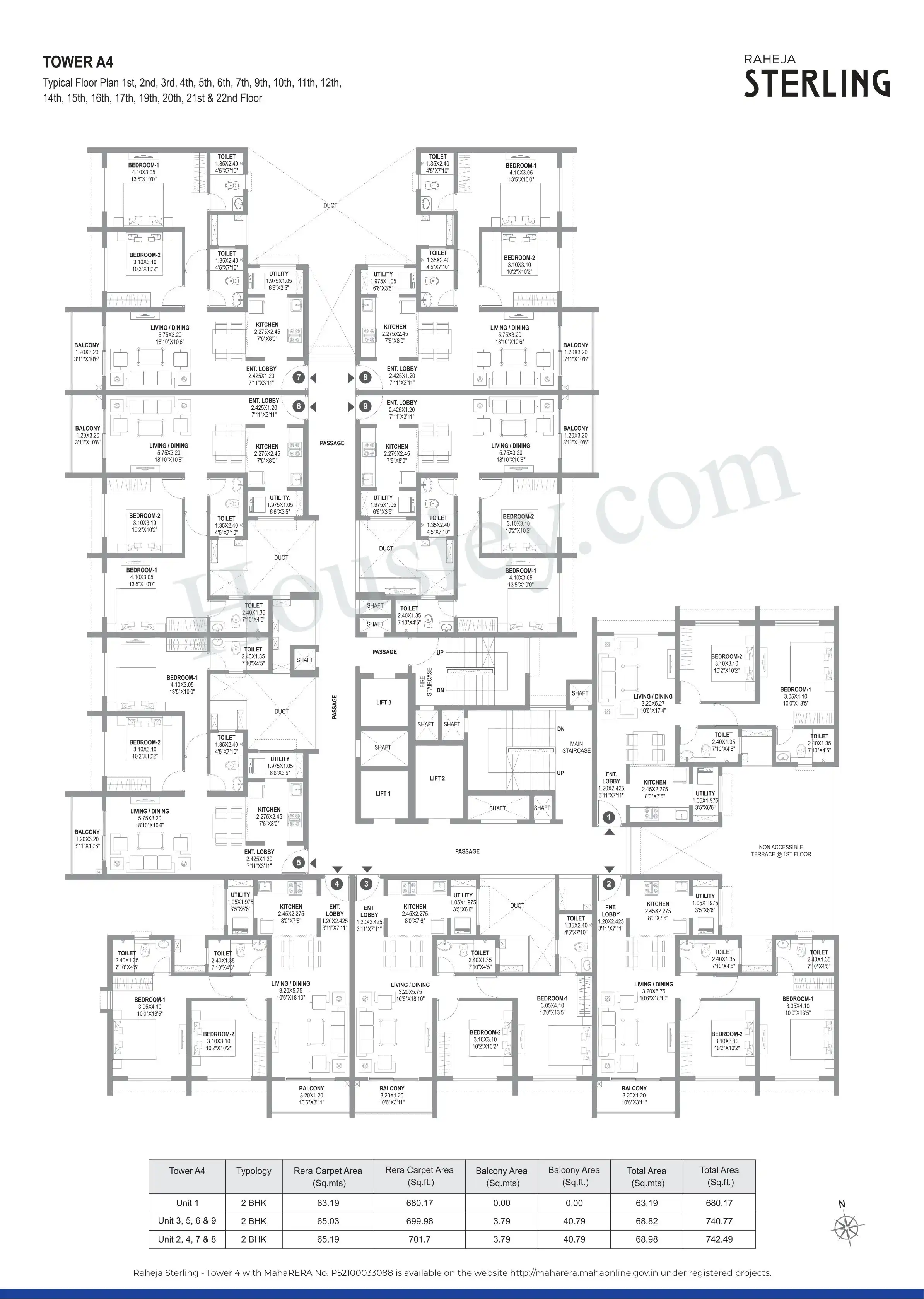 Raheja Sterling Floor plan 3