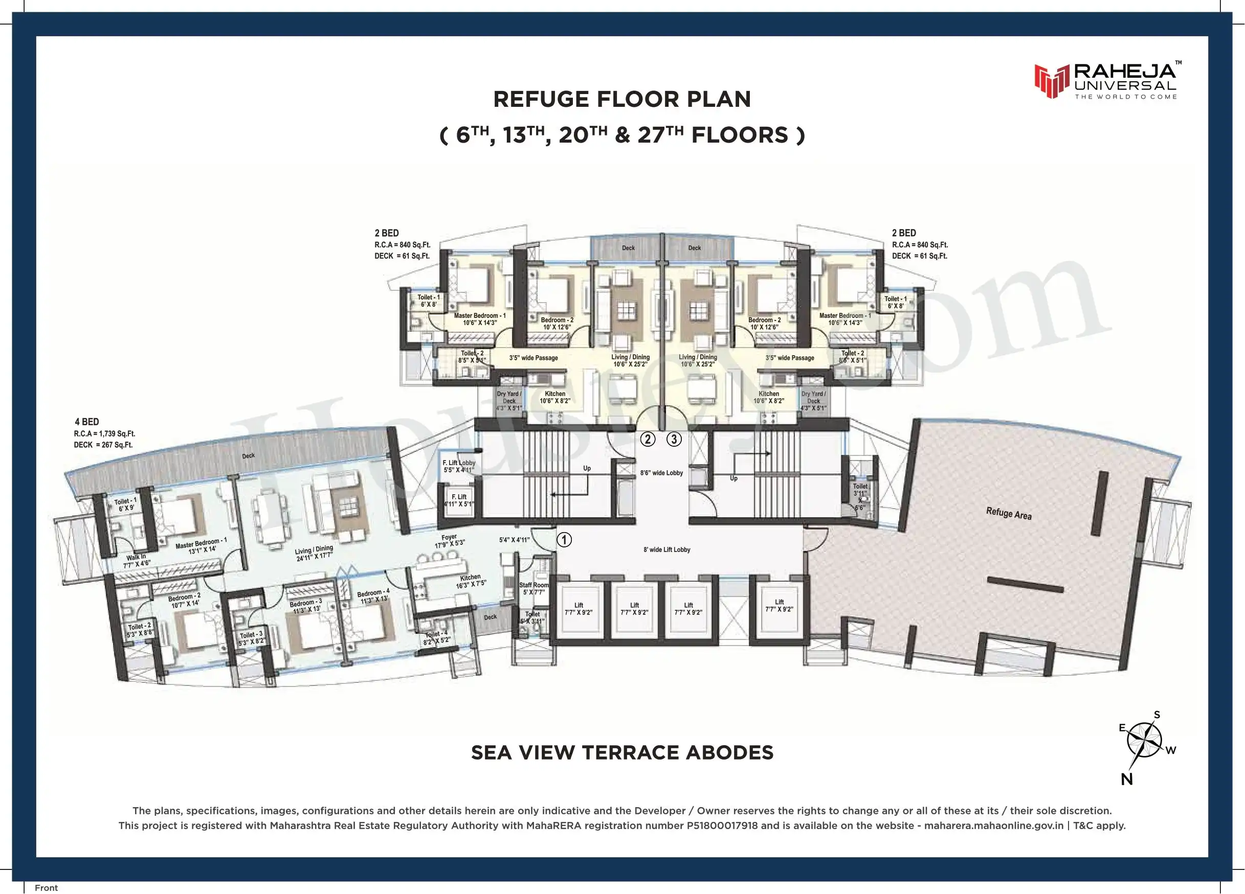 Raheja Versova Island Floor plan 1