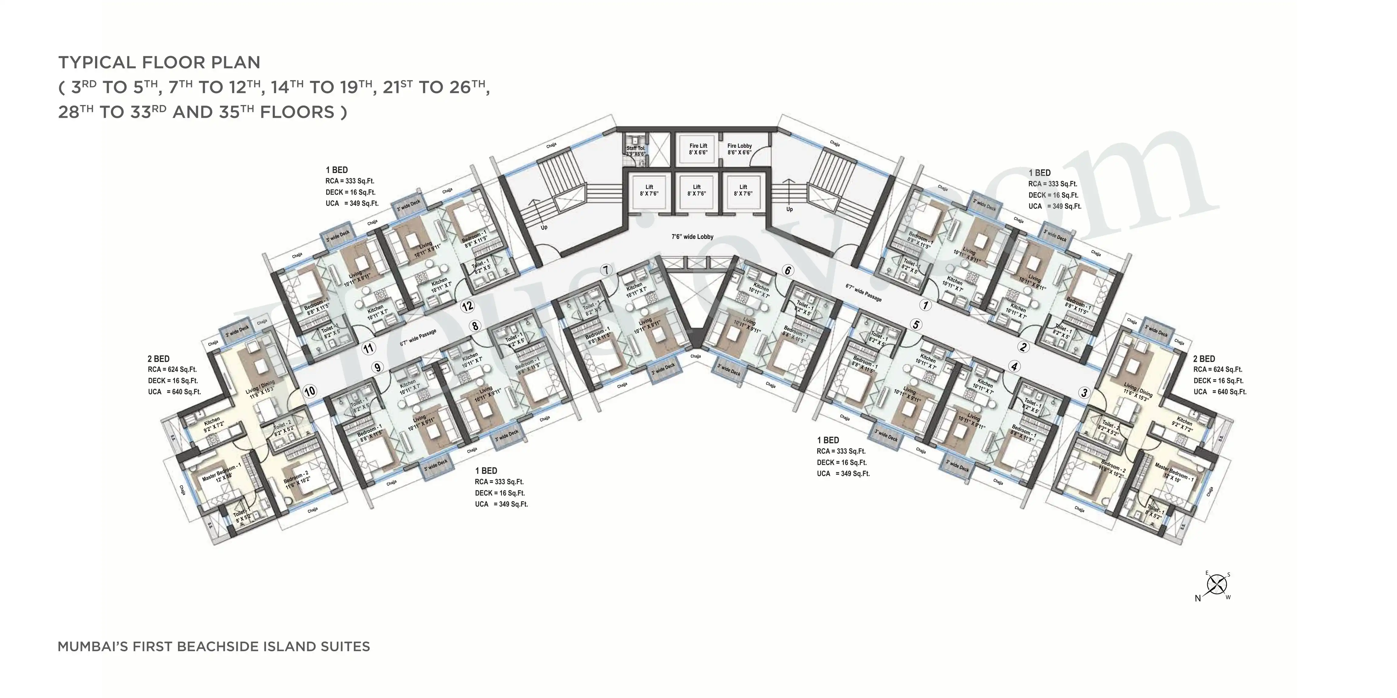 Raheja Versova Island Floor plan 3