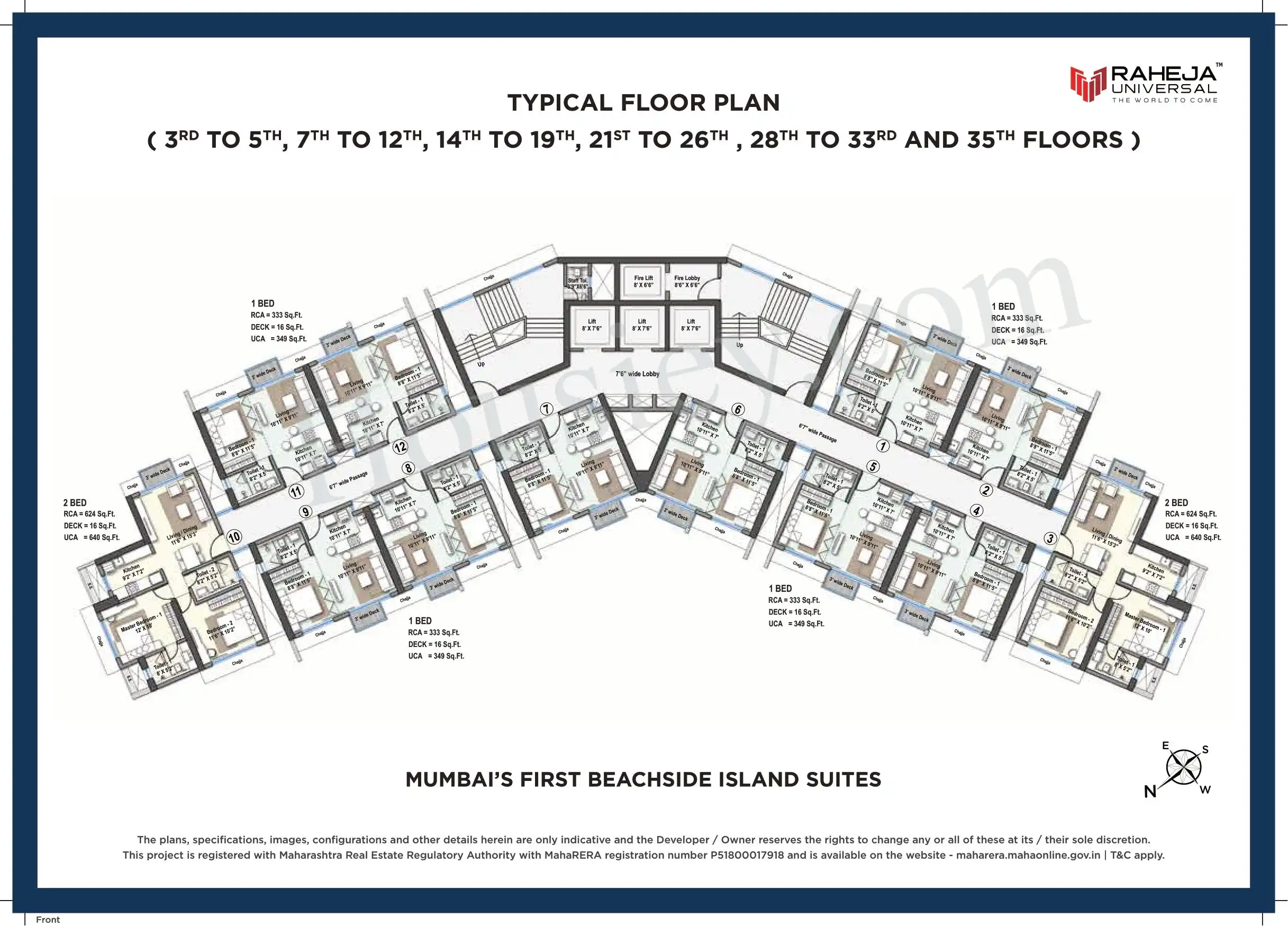 Raheja Versova Island Floor plan 4