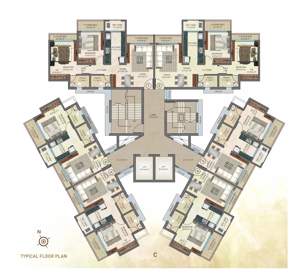 Raj Akshay Floor plan 1