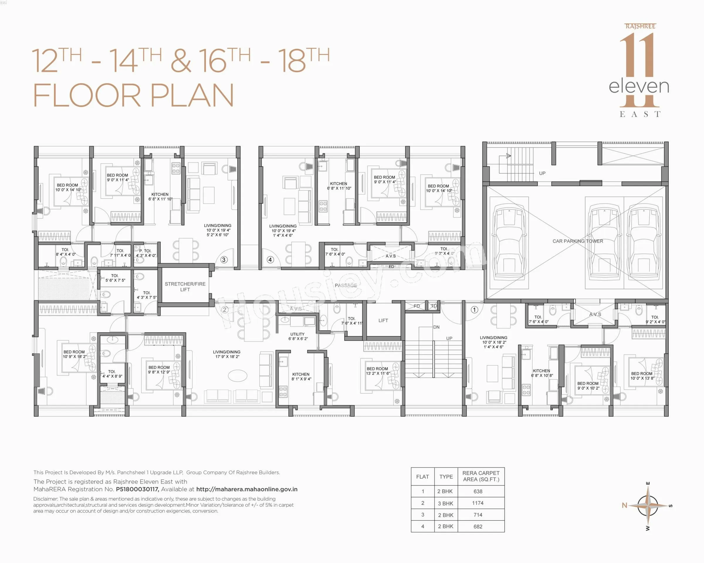 Rajshree 11 East Floor plan 3