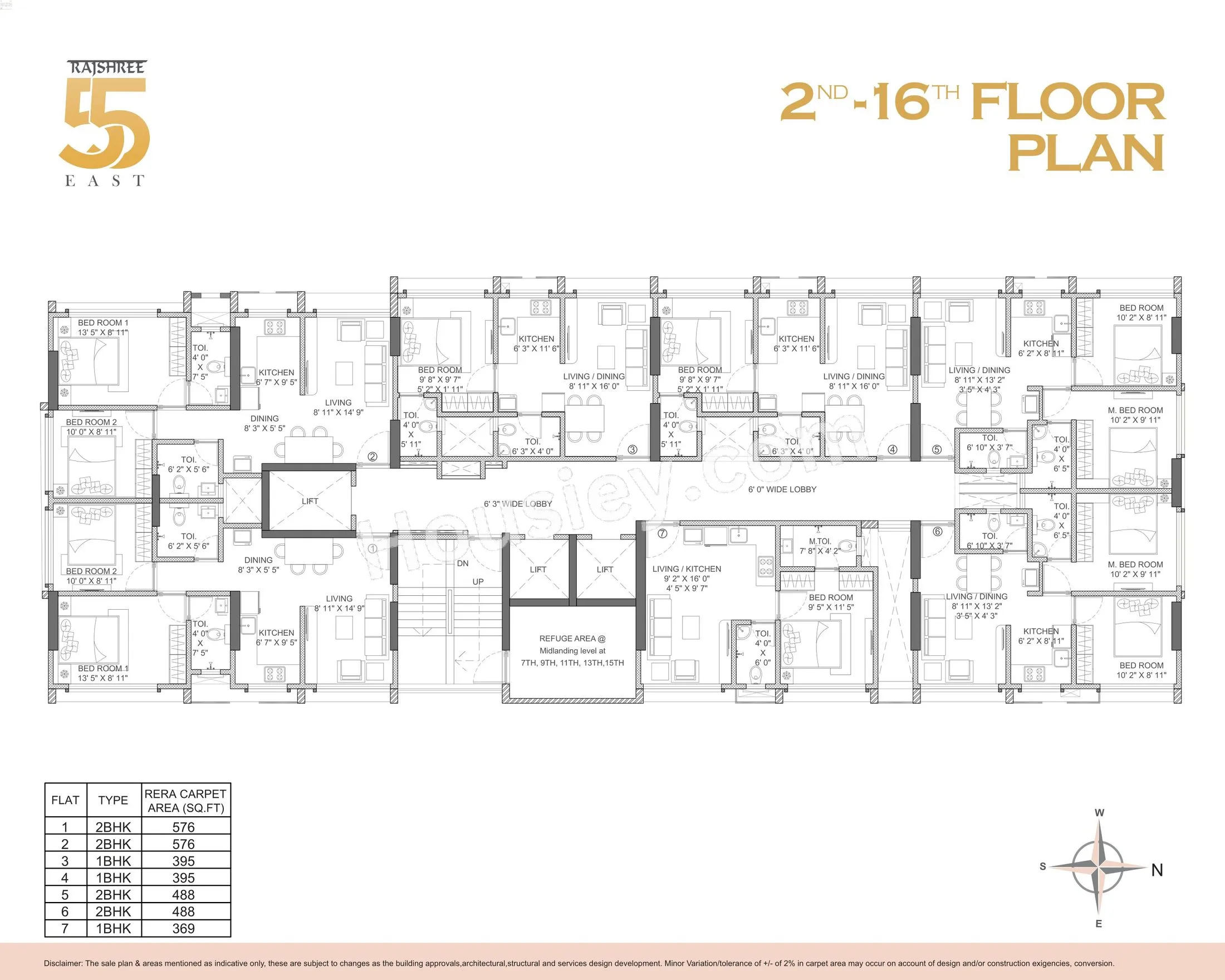 Rajshree 55 East Floor Plan