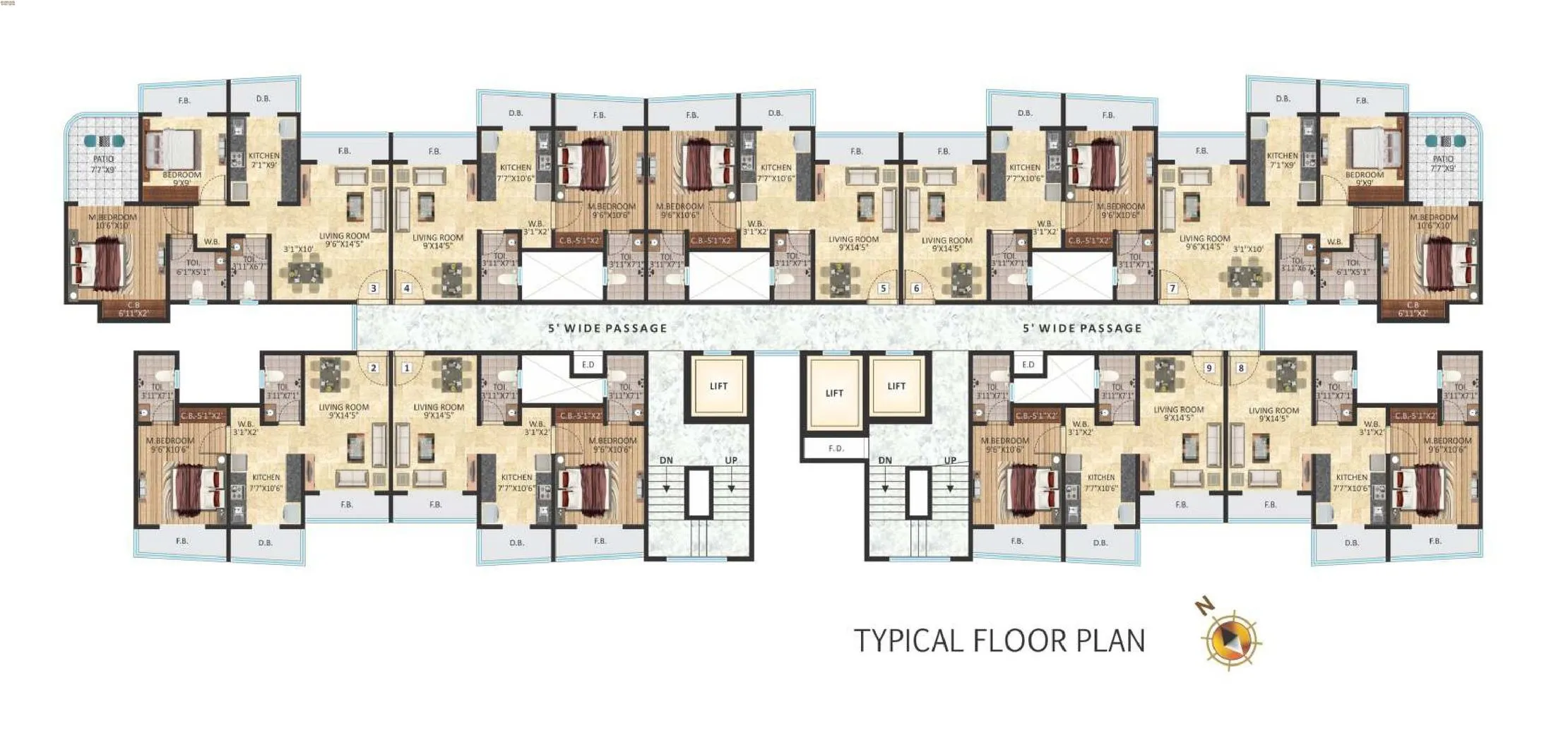 Ramdev Ritu Heights Floor Plan