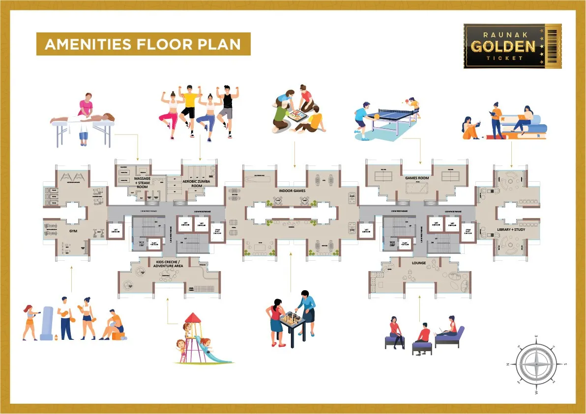 Raunak Golden Ticket Floor plan 1