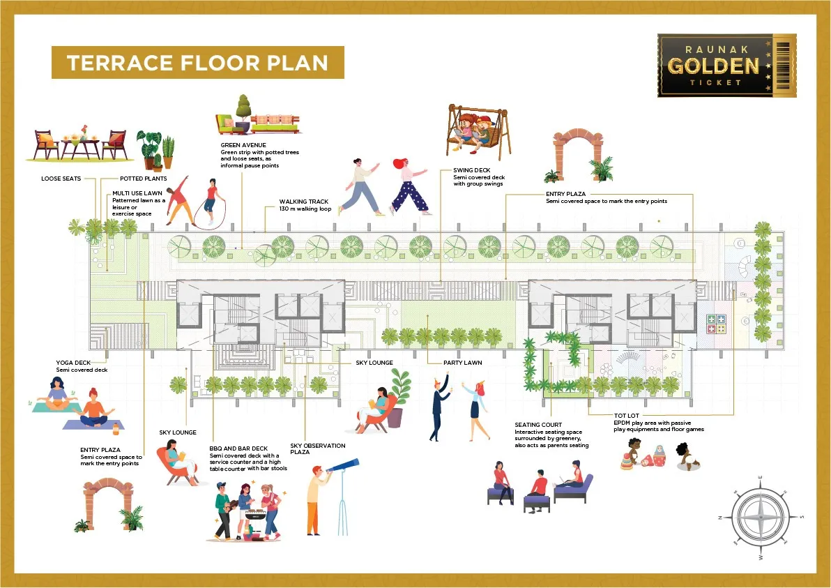 Raunak Golden Ticket Floor plan 3