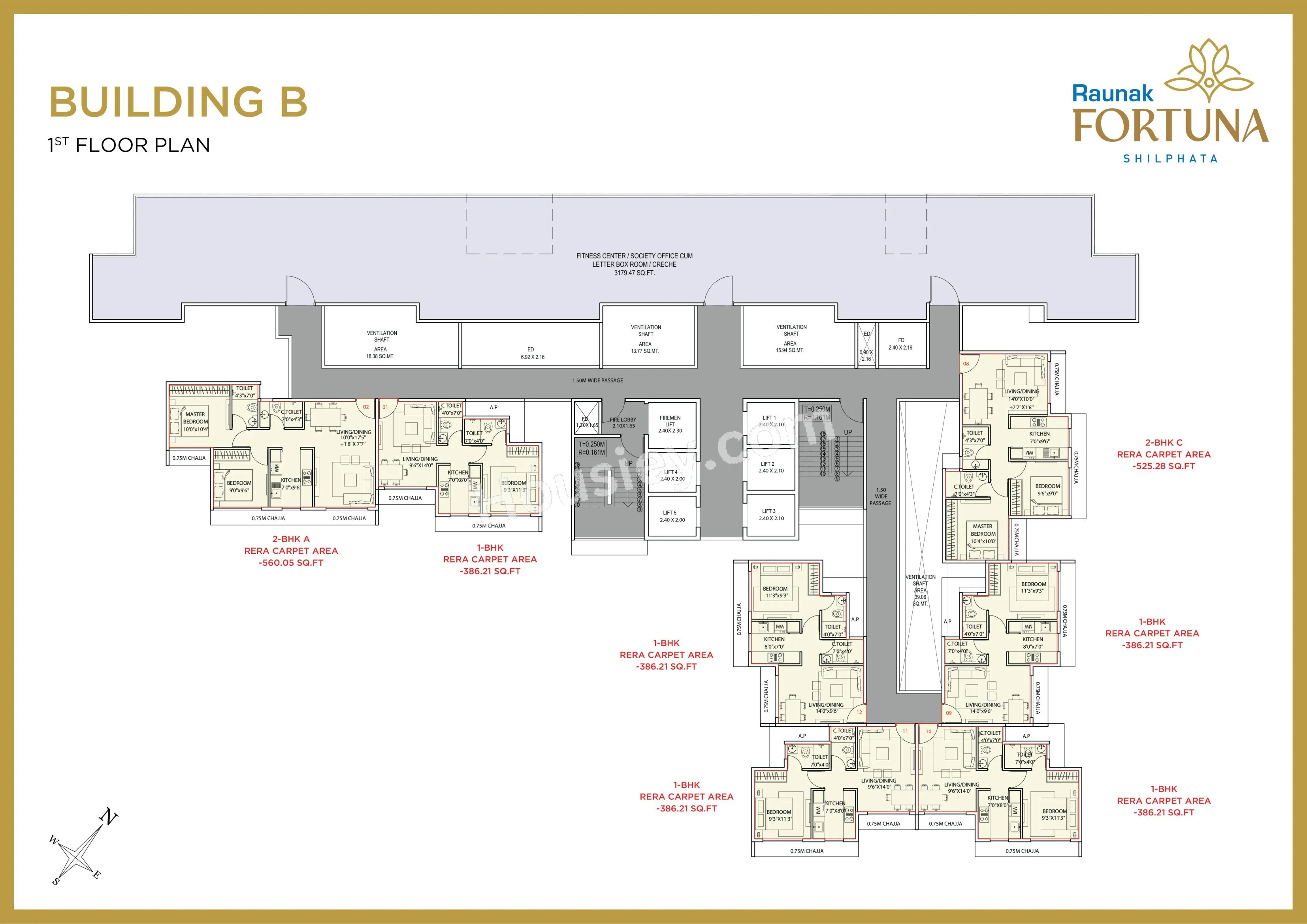 Raunak Fortuna Floor plan 2