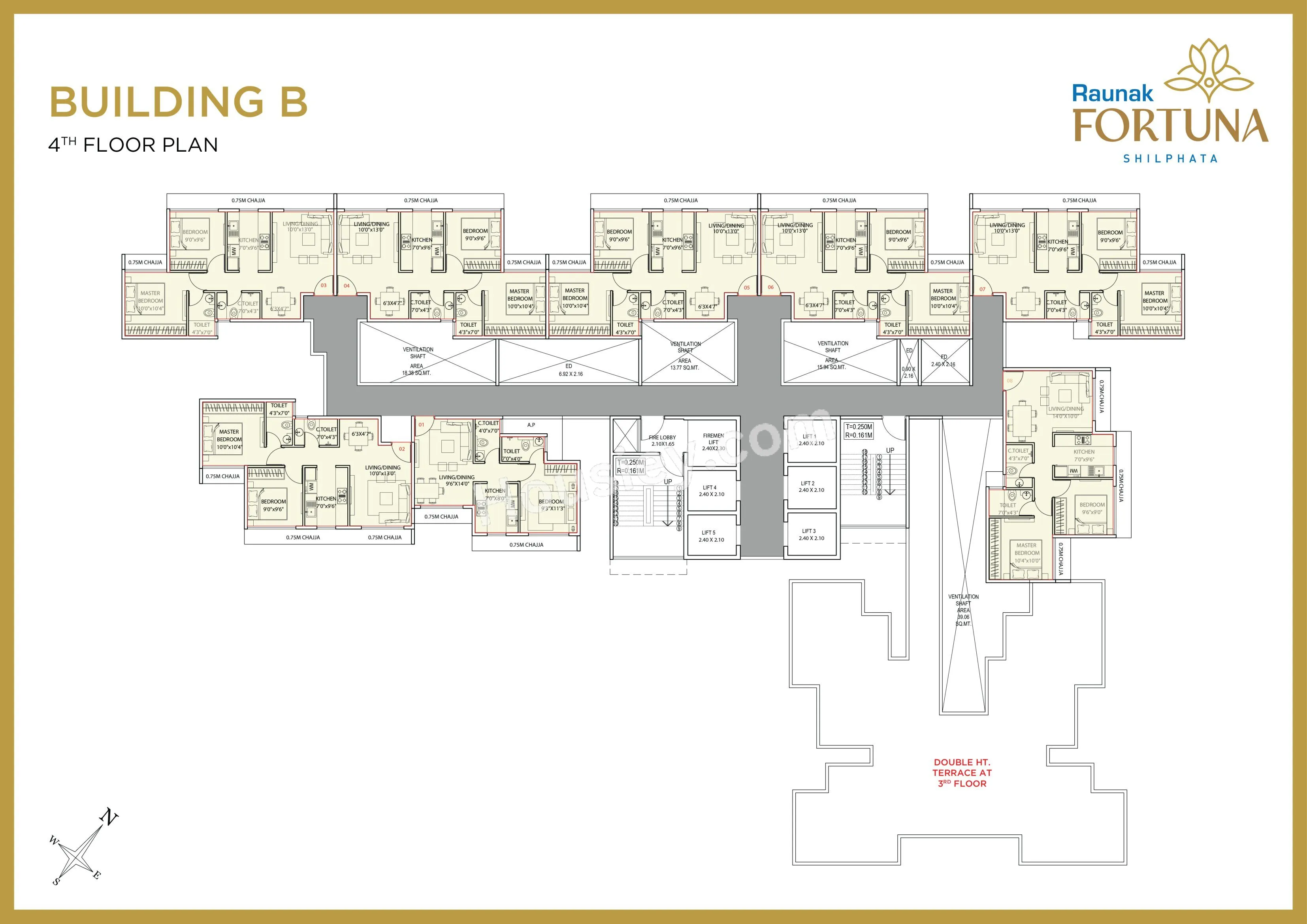 Raunak Fortuna Floor plan 1