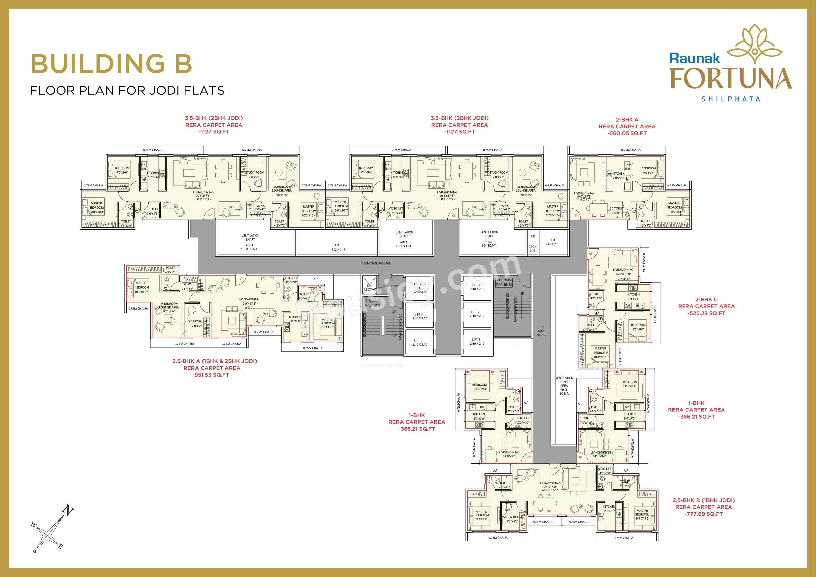 Raunak Fortuna Floor plan 3
