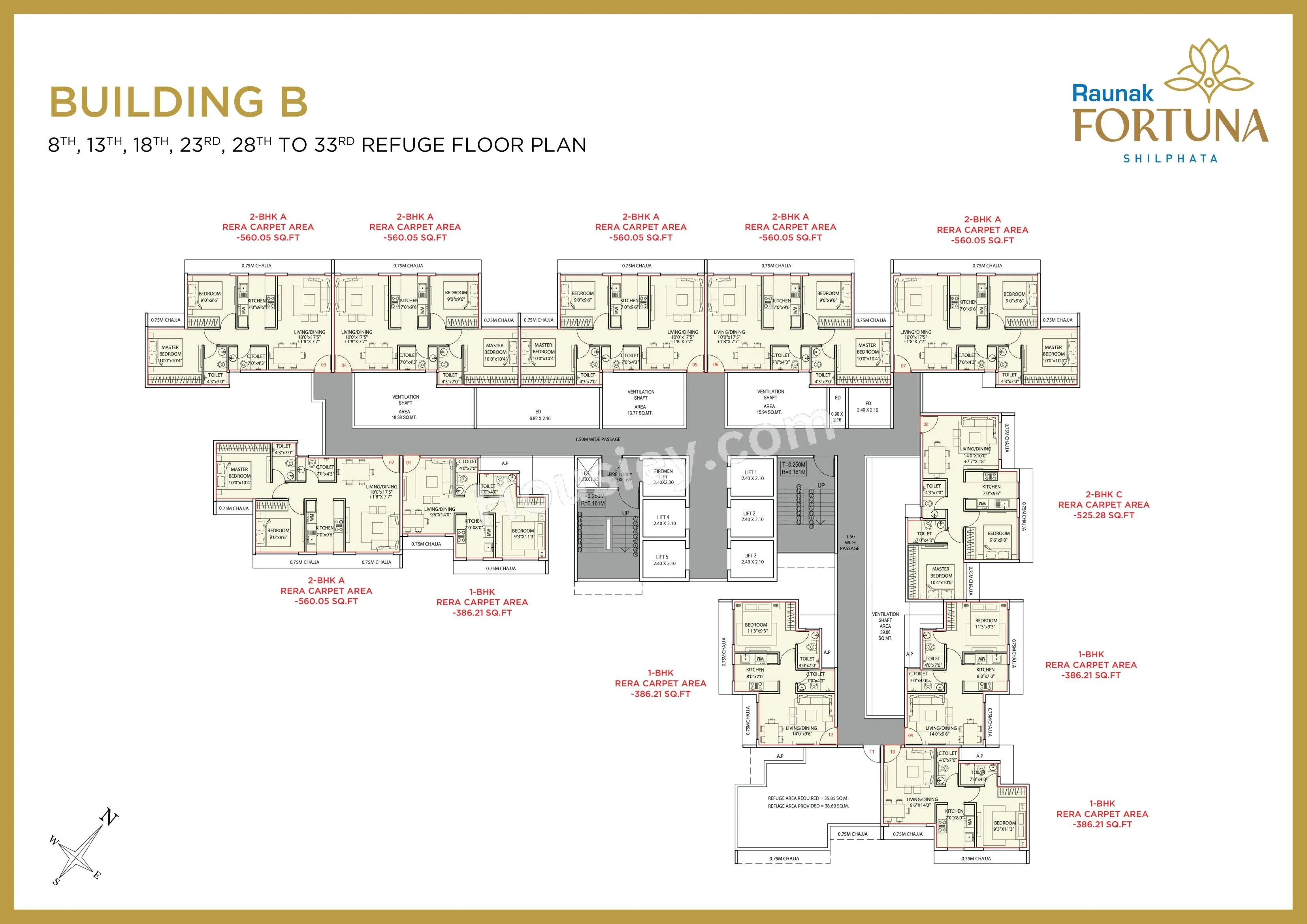 Raunak Fortuna Floor plan 4