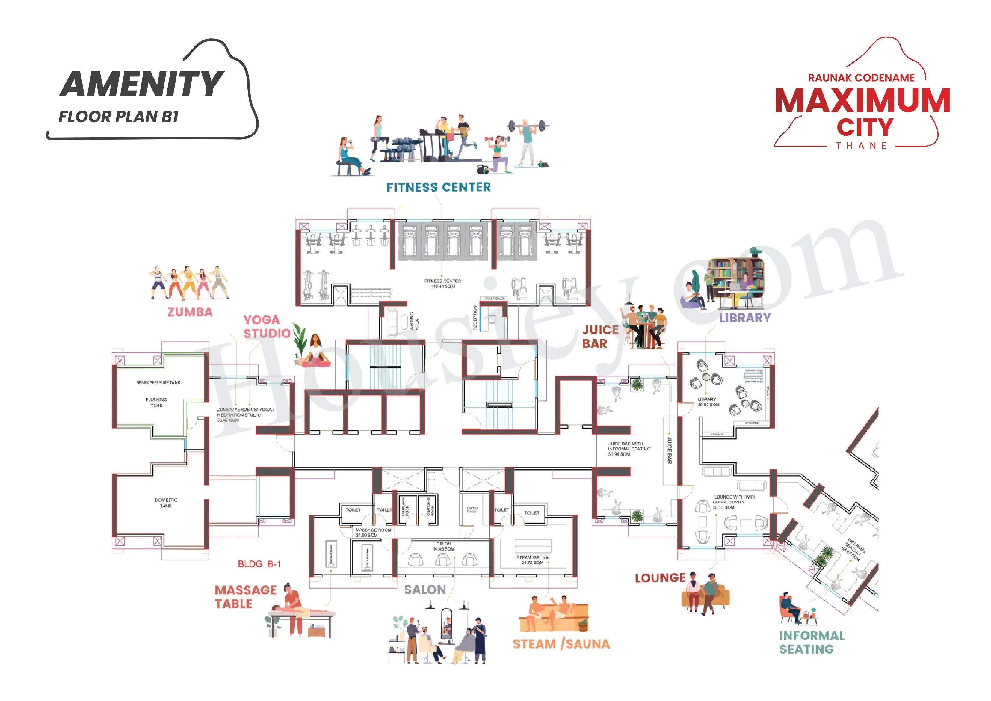 Raunak Maximum City Floor plan 1