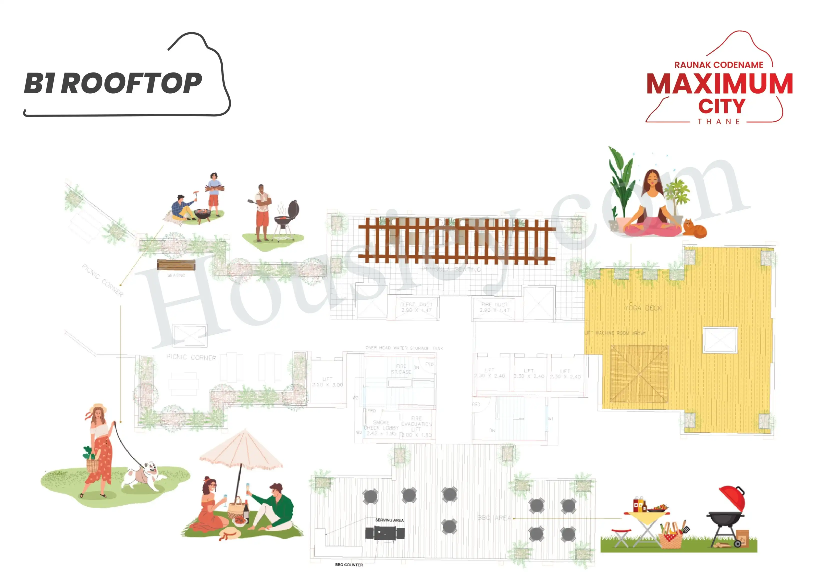 Raunak Maximum City Floor plan 4