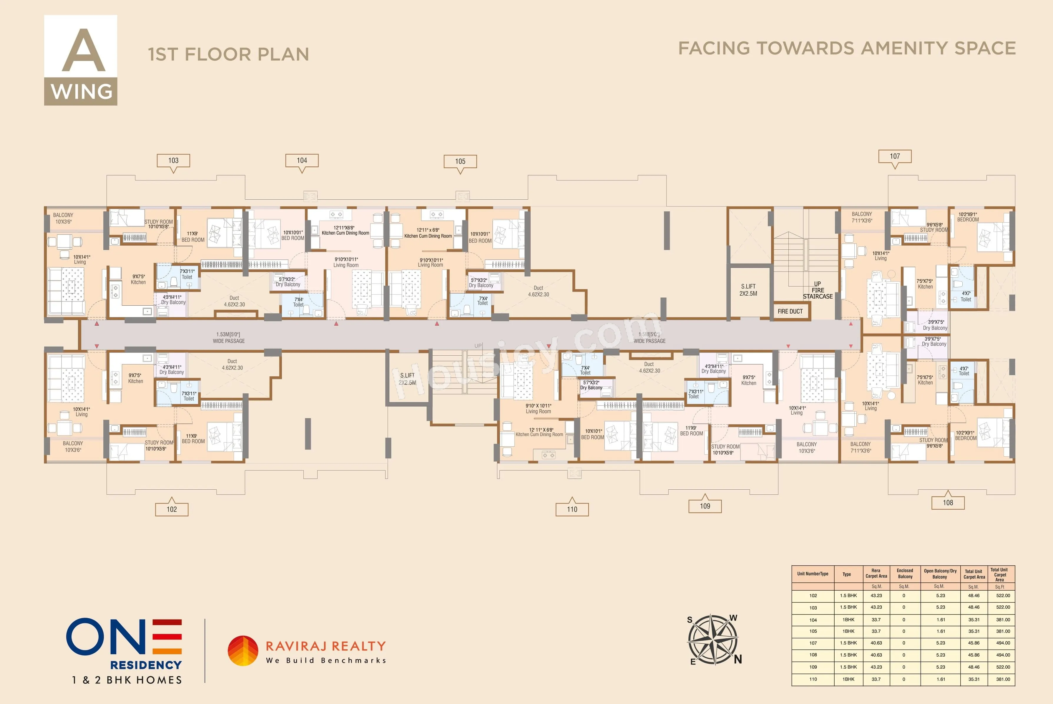 Raviraj One Residency Floor plan 2