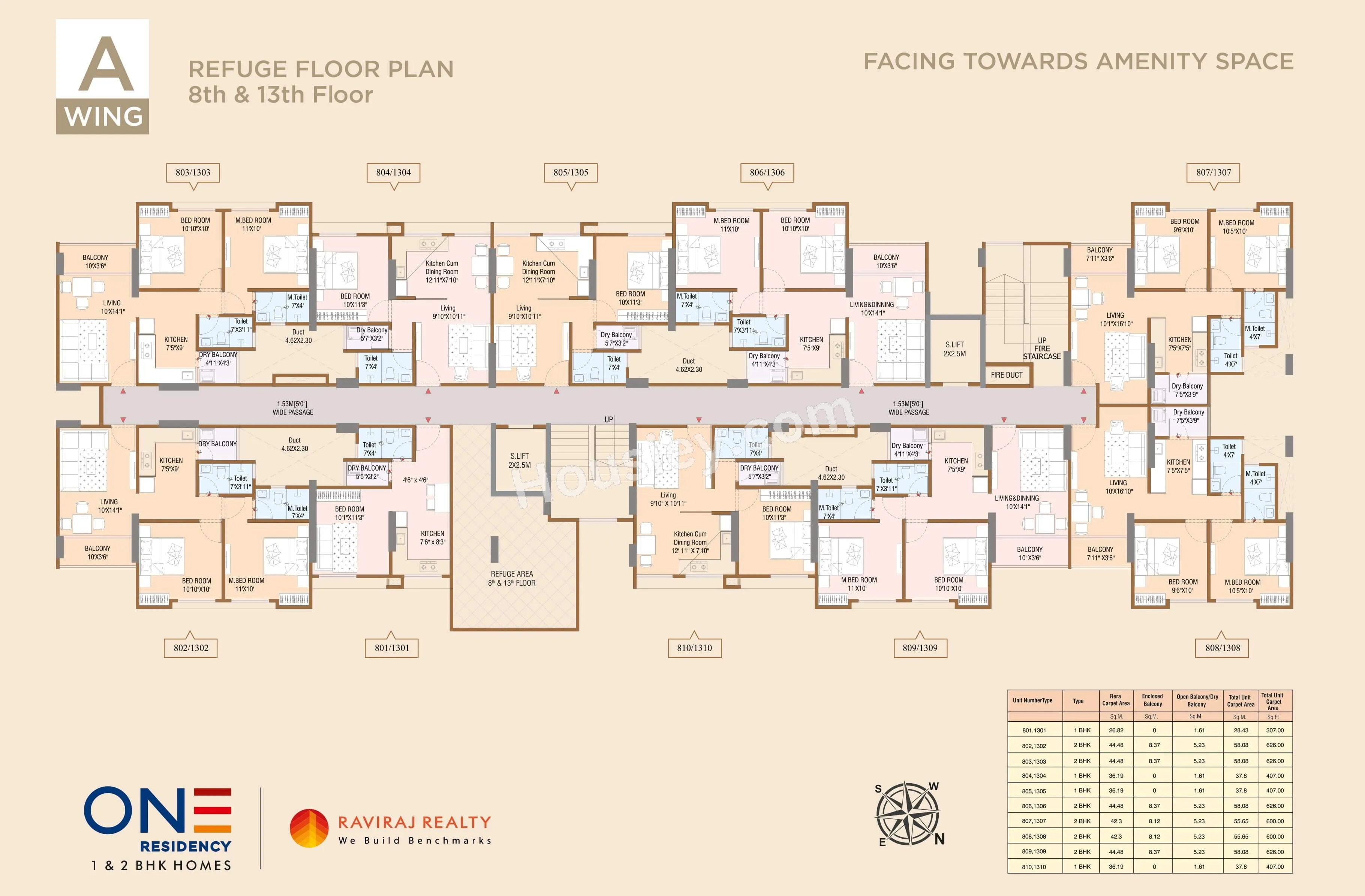 Raviraj One Residency Floor plan 1