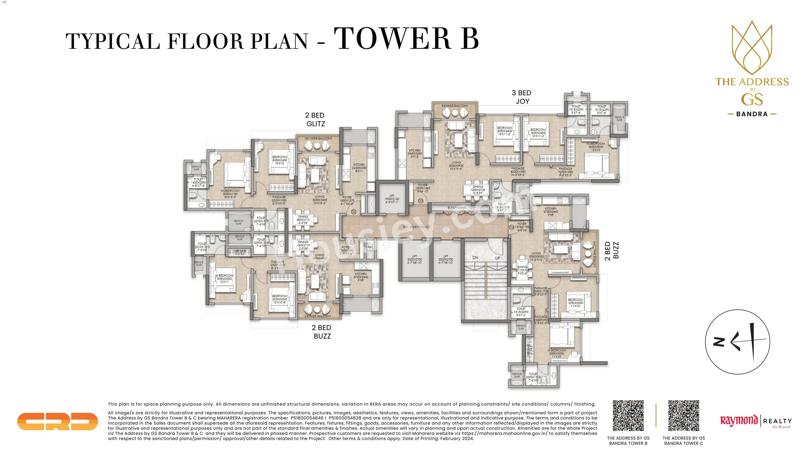 Raymond The Address Floor plan 1
