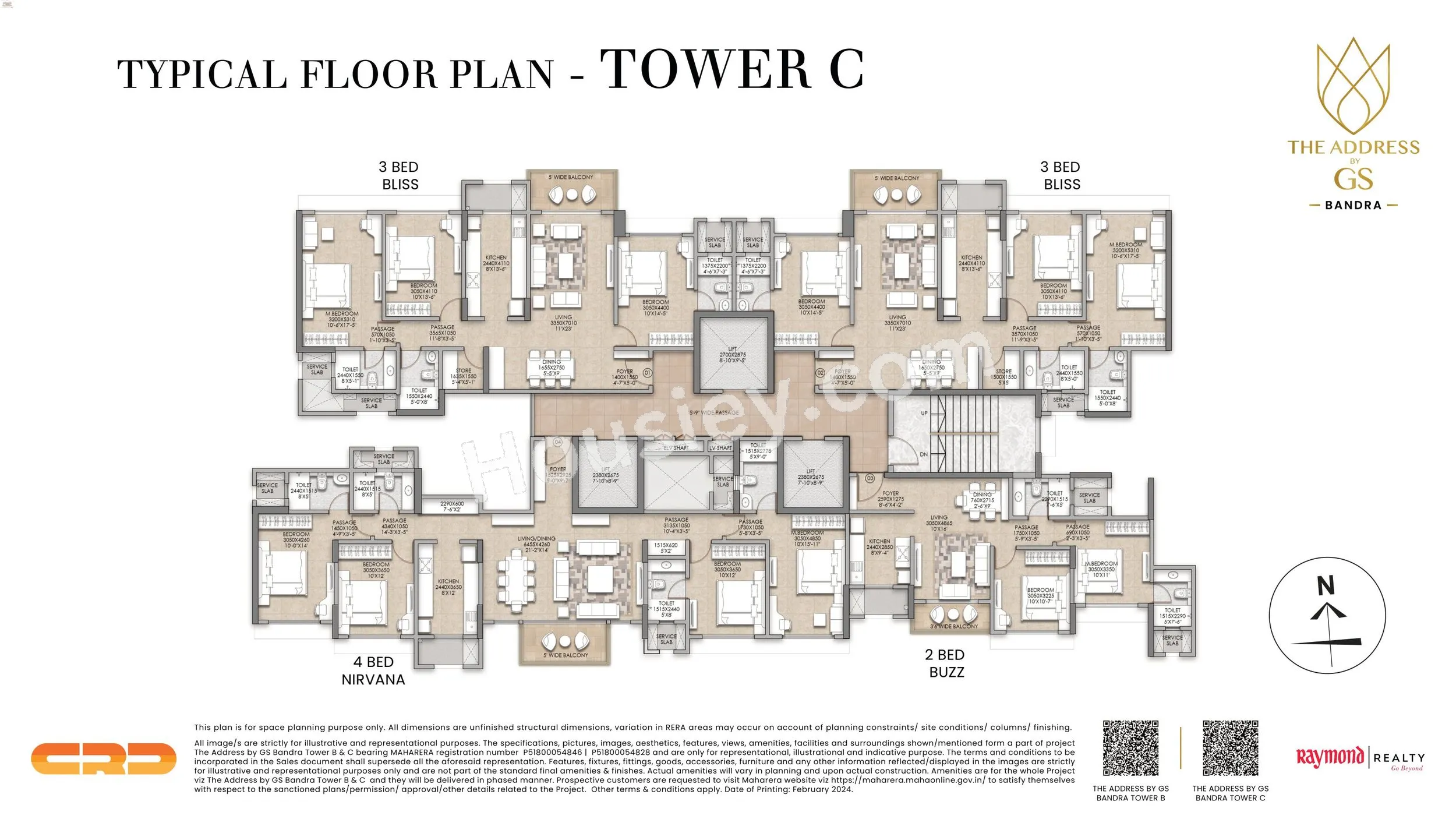 Raymond The Address Floor plan 2