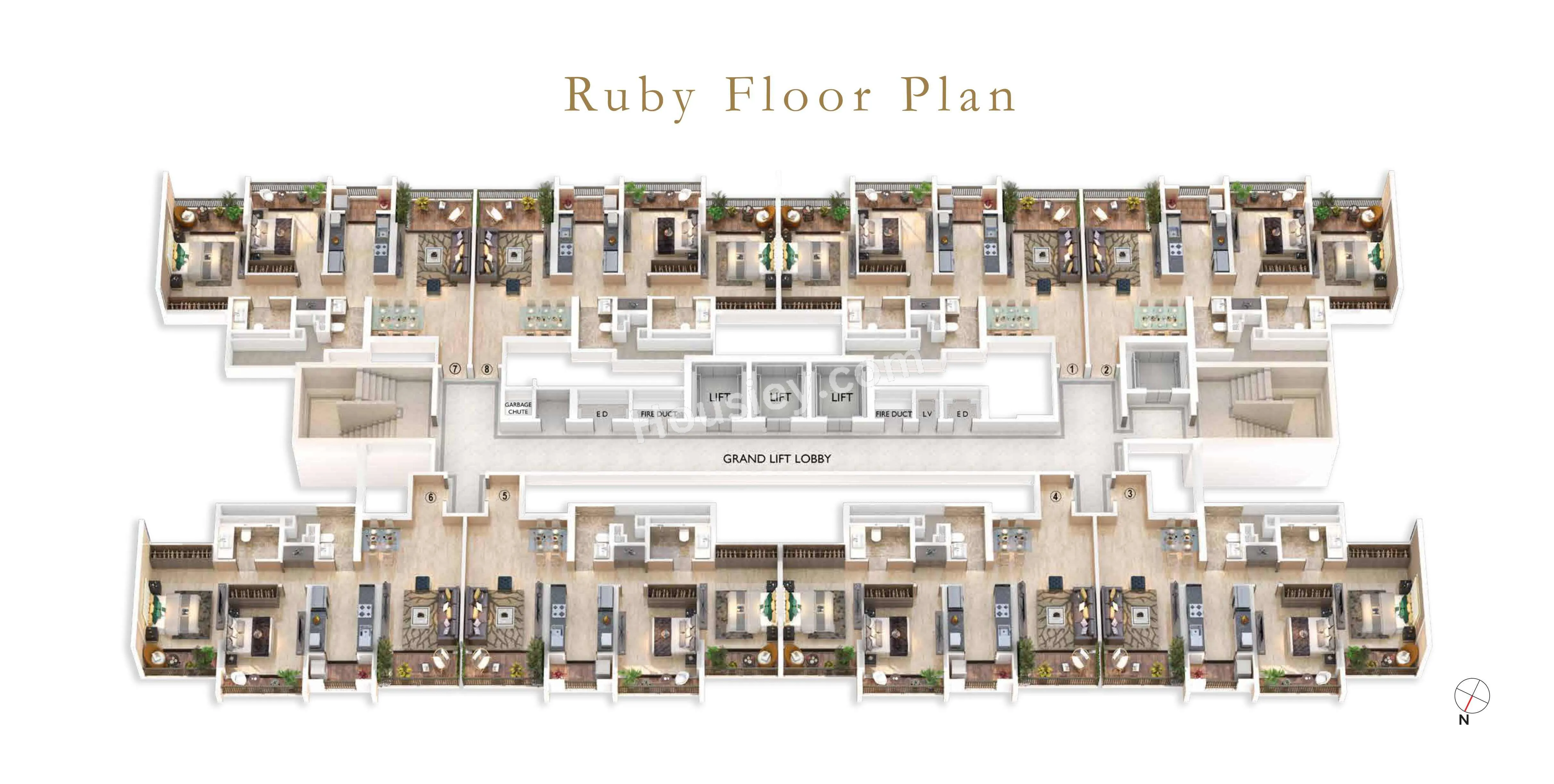 Regency Luxuria Floor plan 1
