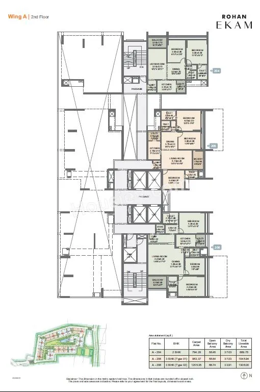 Rohan EKAM Floor plan 1