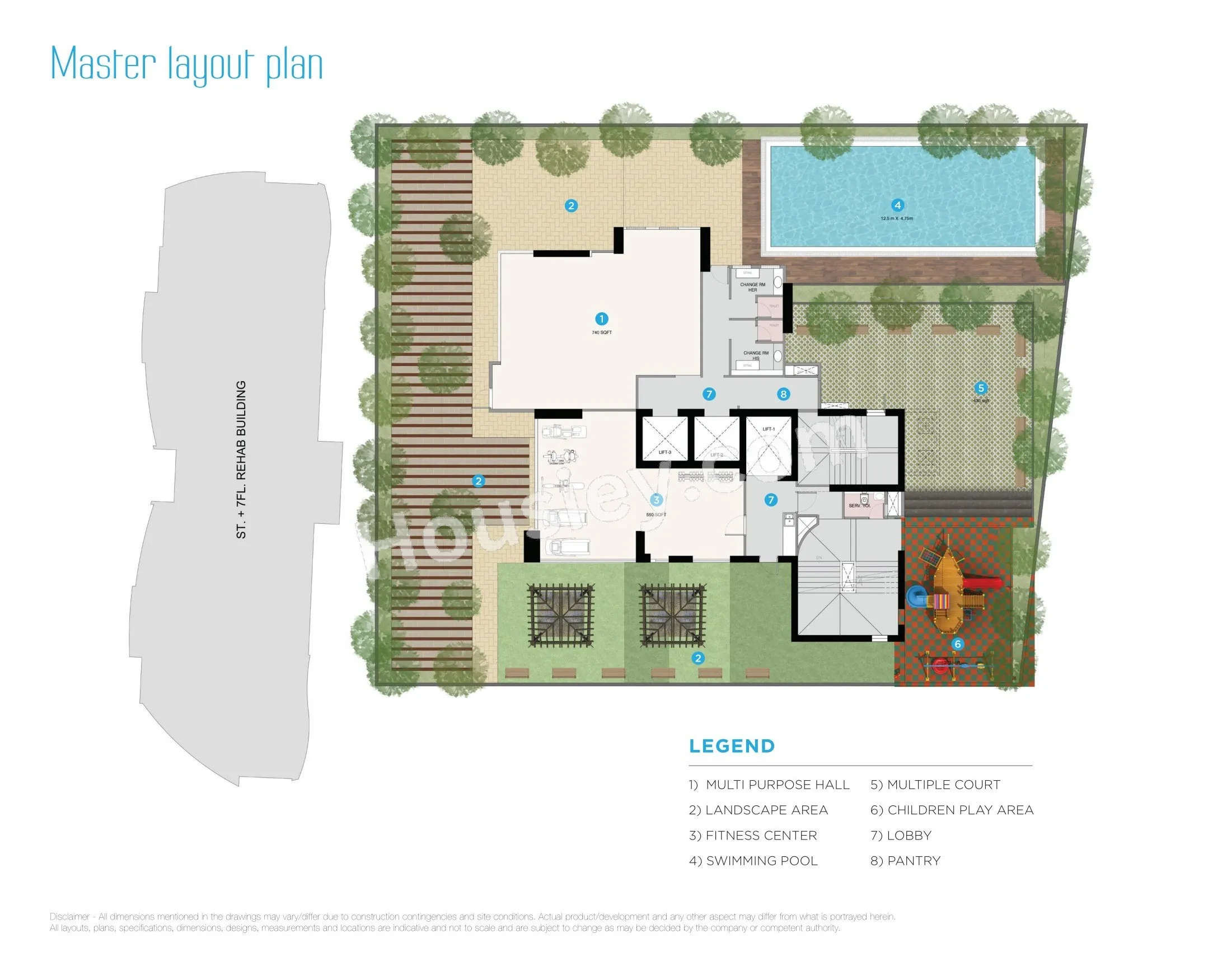 Rohan Lifescapes Aquino Floor plan 1