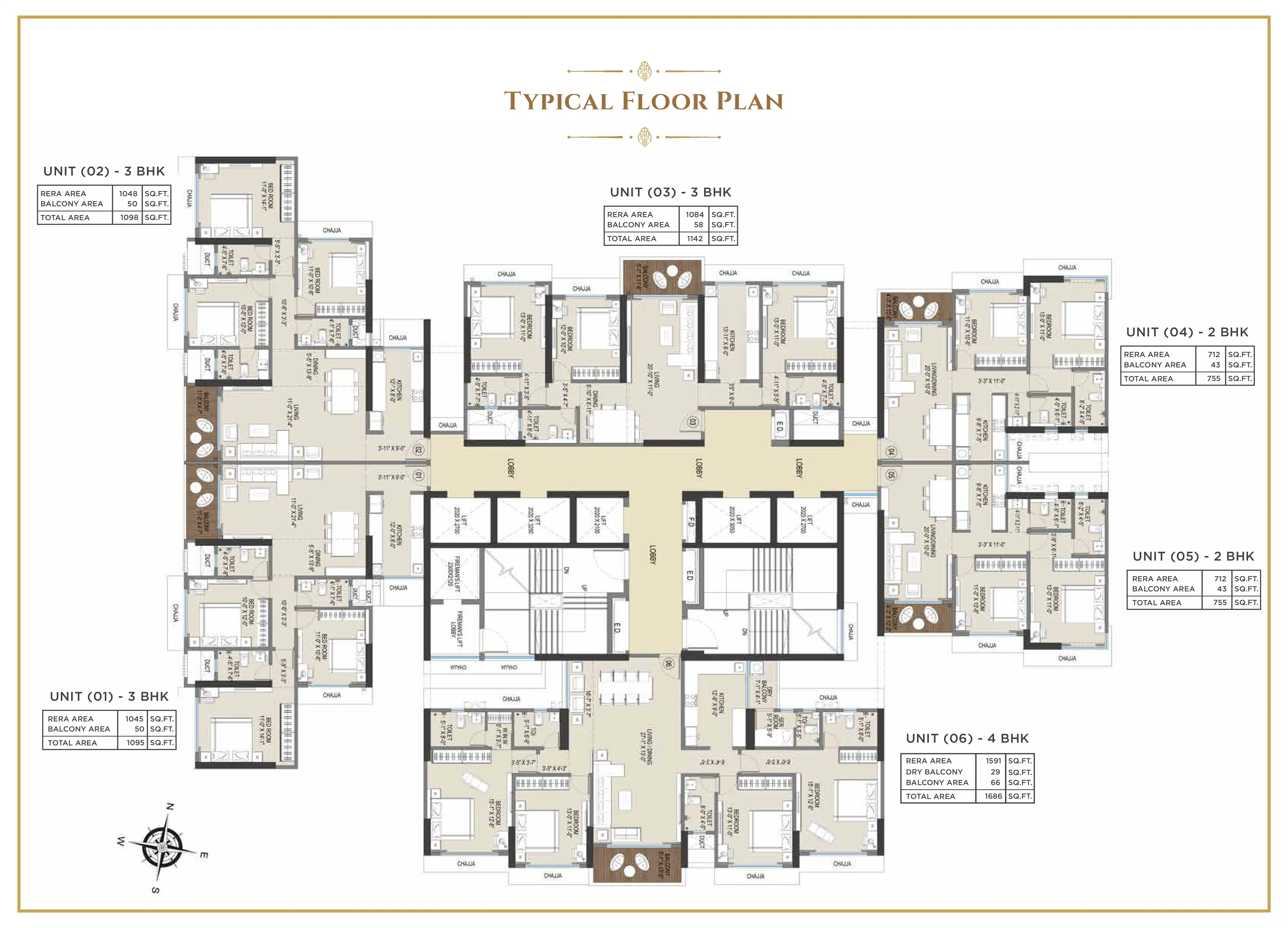Royal Bliss Floor plan 1