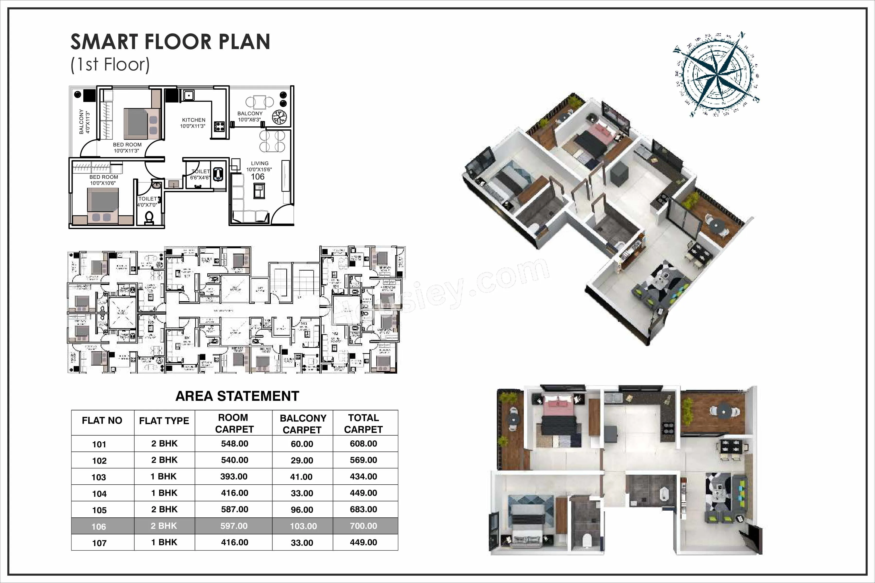 Royal Gulmohar 24 Floor plan 1