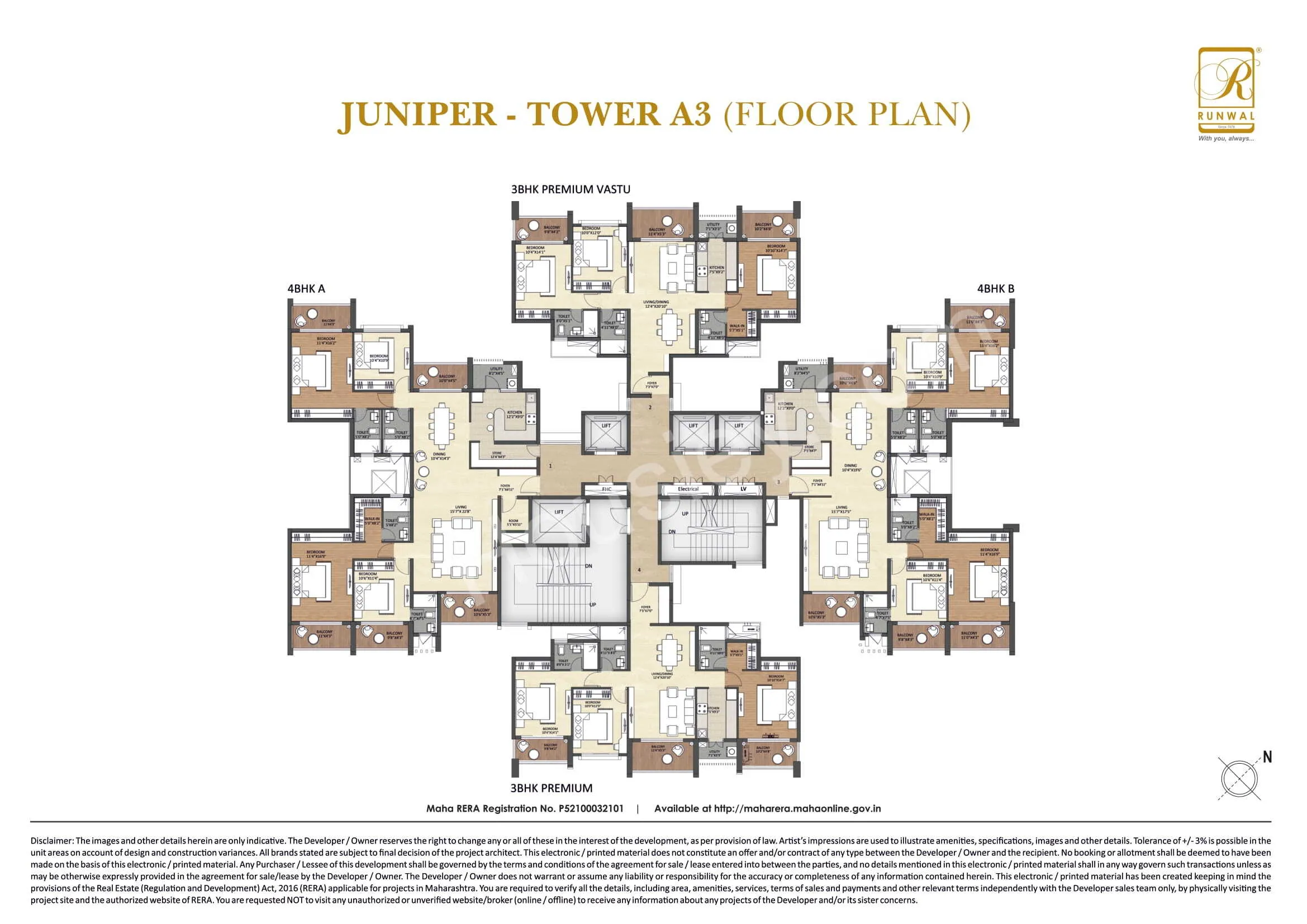 Runwal The Central Park Floor plan 3