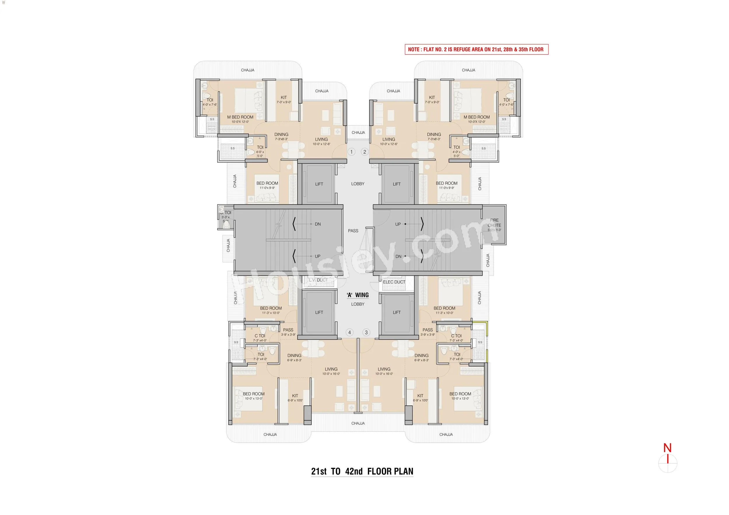 Ruparel Sky Greens Floor plan 4