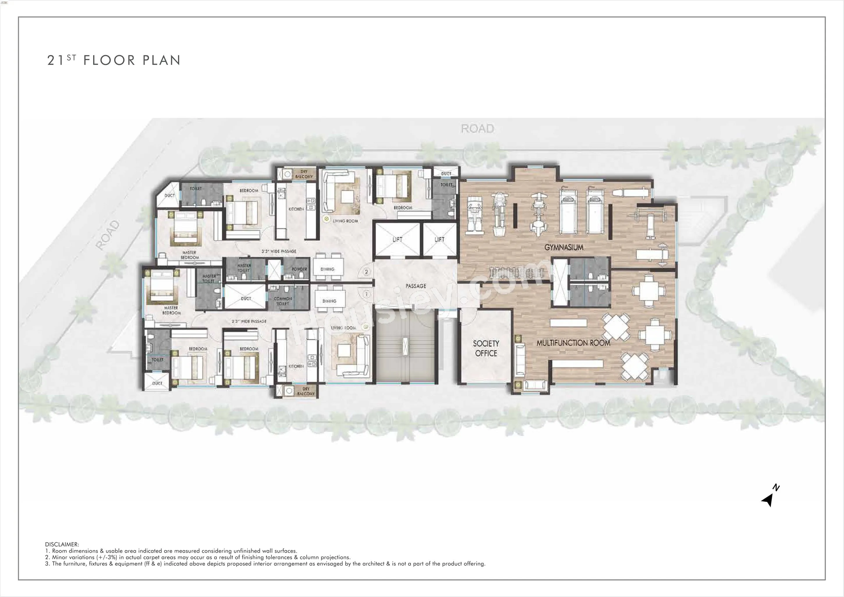 Rustomjee Aden Floor plan 3