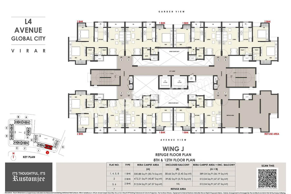 Rustomjee Avenue L1 L2 And L4 Floor plan 7