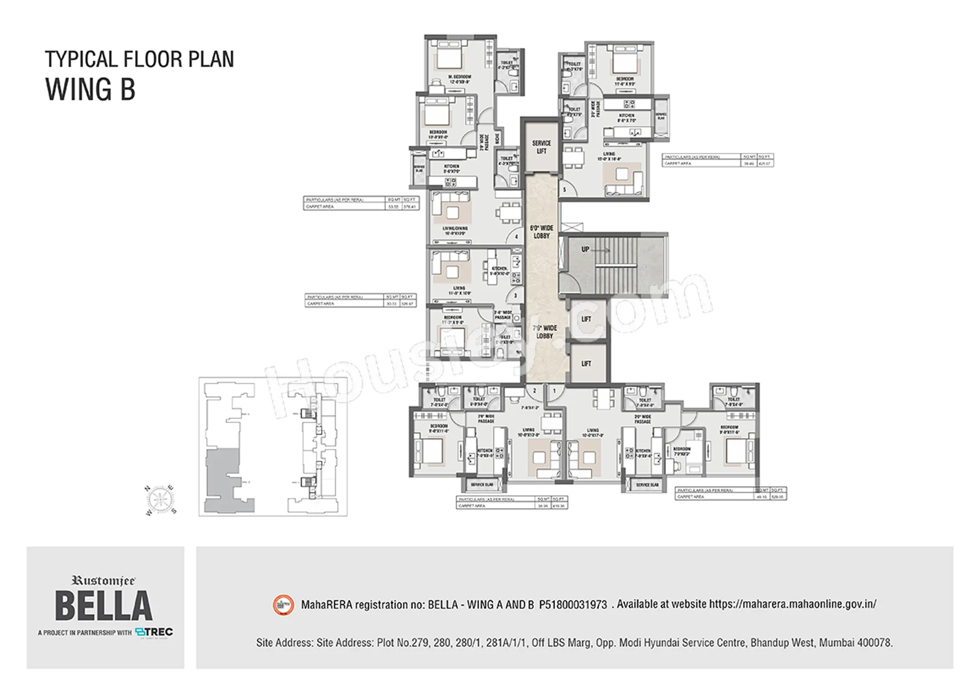 Rustomjee Bella Floor plan 1