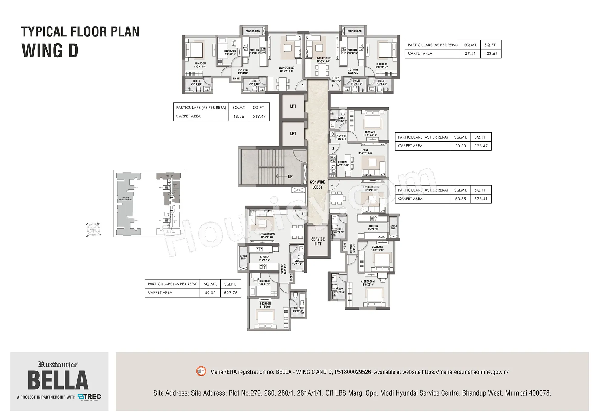 Rustomjee Bella Floor plan 4