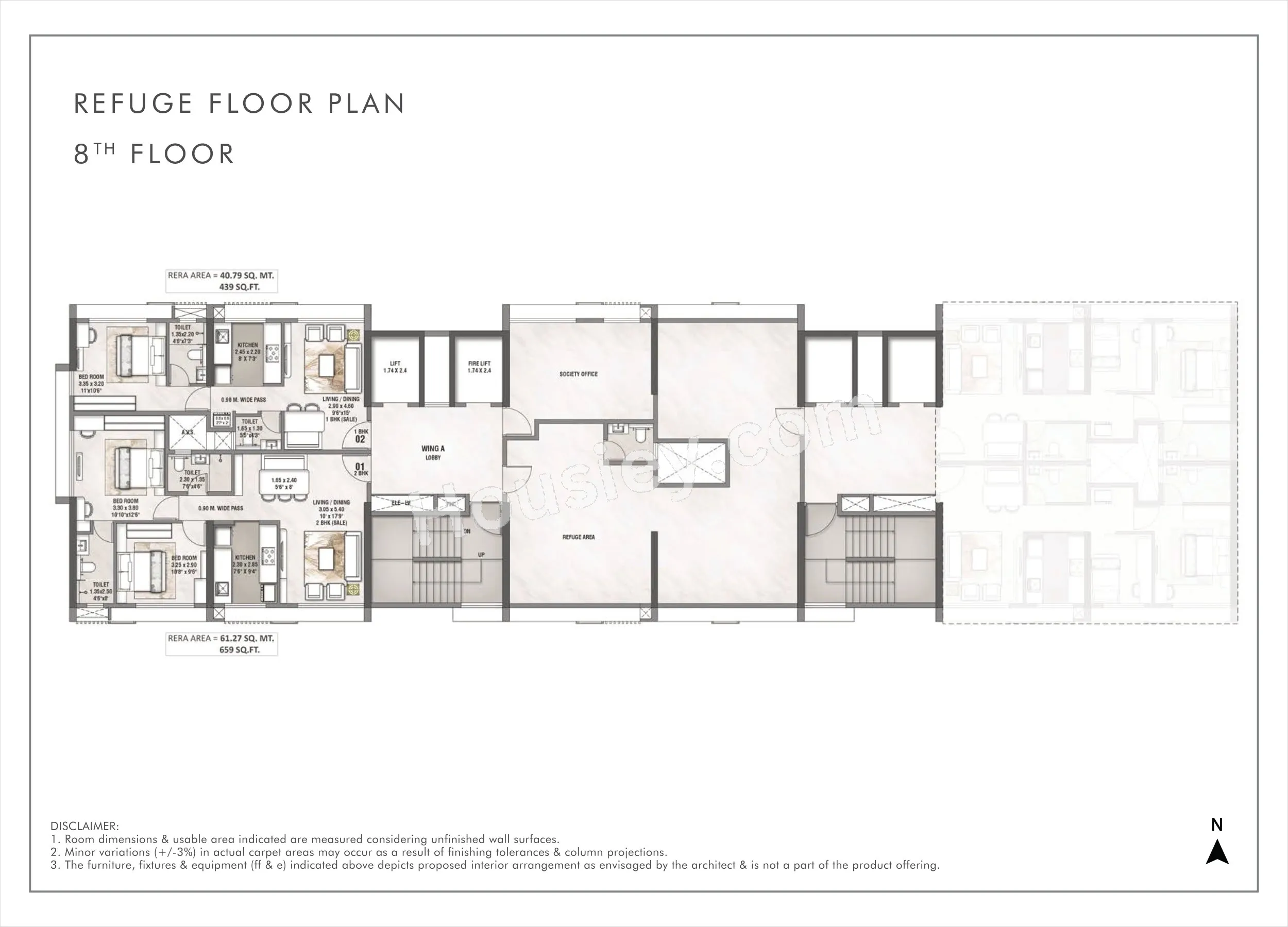 Rustomjee Cleon Floor plan 3