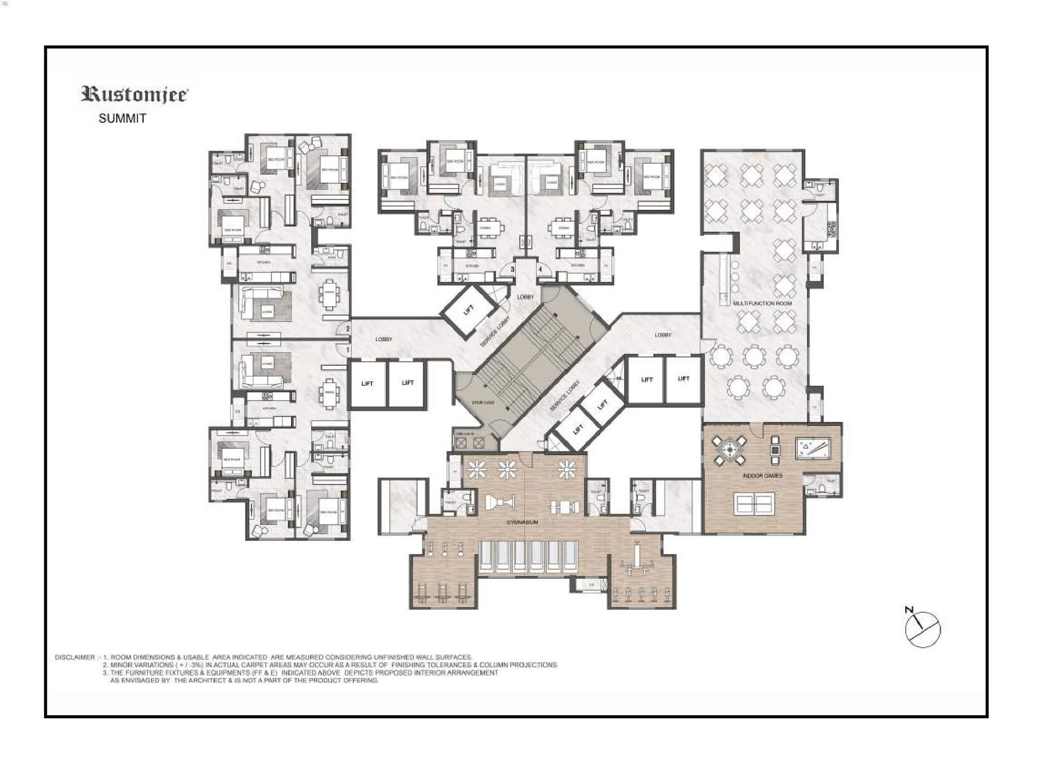 Rustomjee Summit Floor plan 1