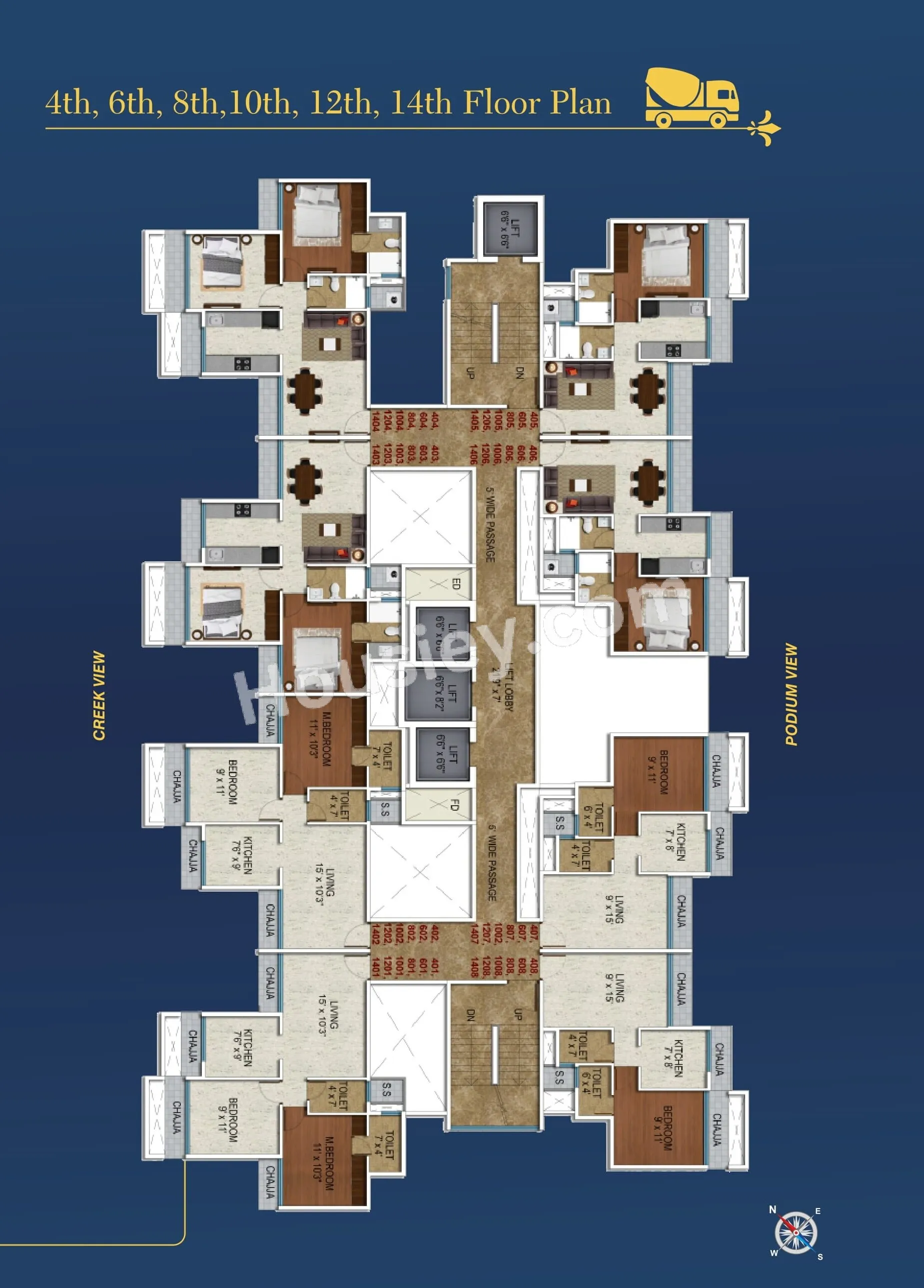 Sai Proviso Sapphire Floor plan 4