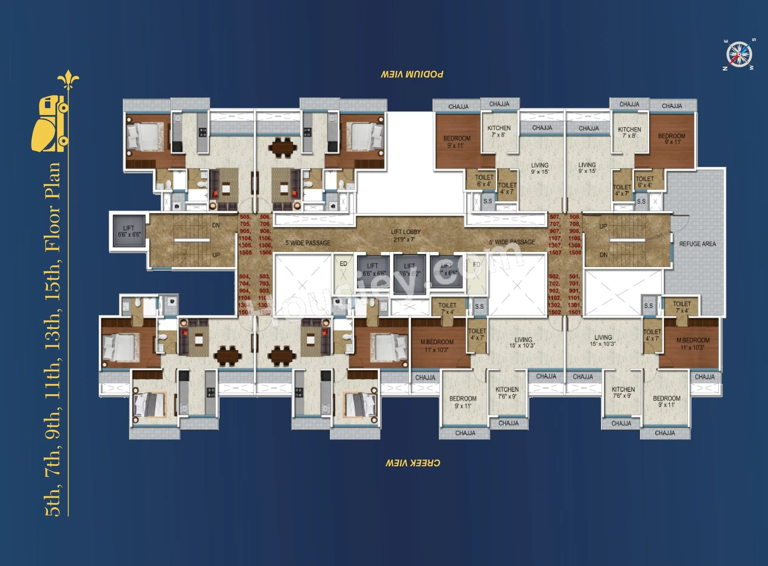 Sai Proviso Sapphire Floor plan 5