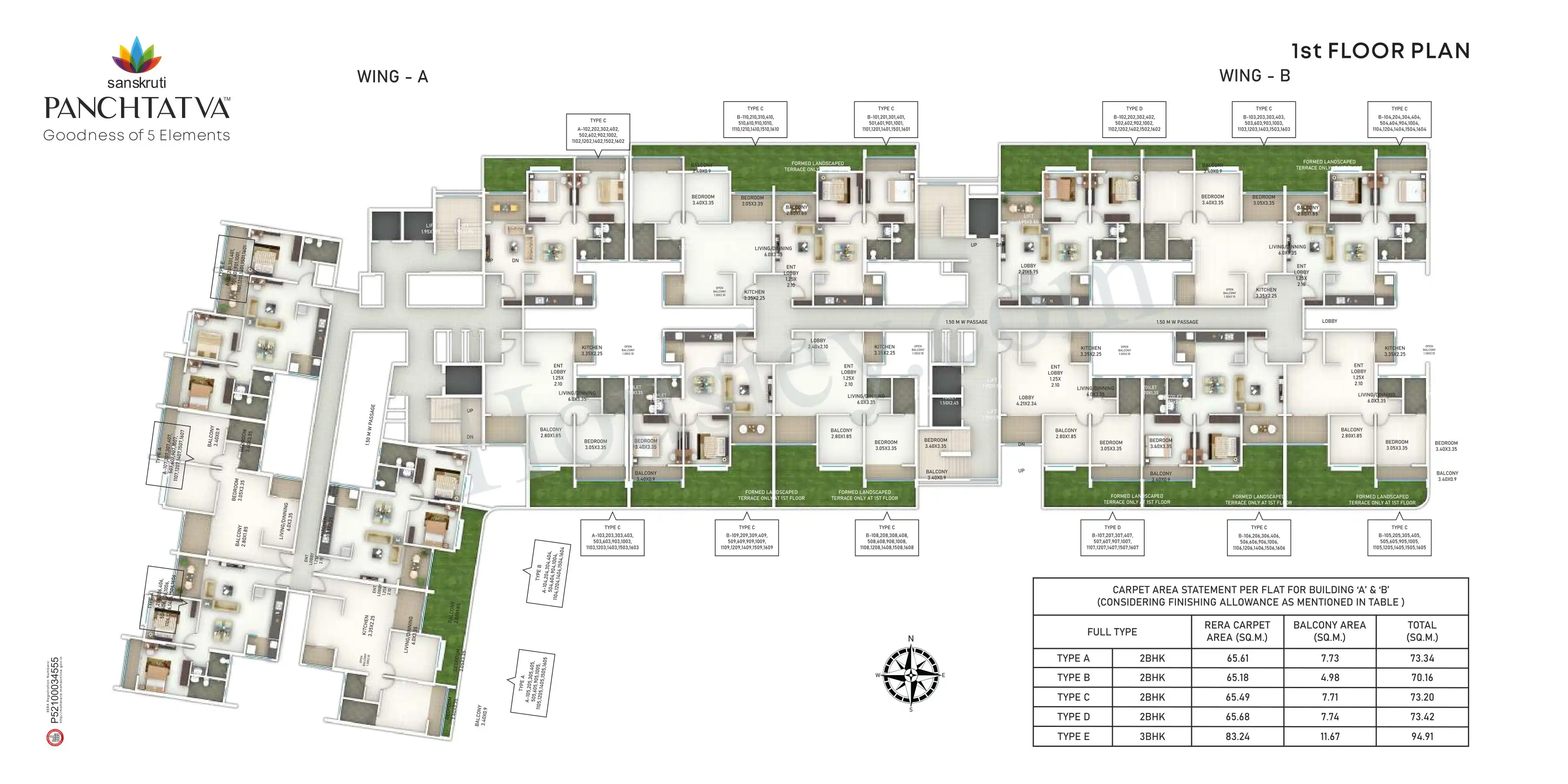 Sanskruti Panchtatva Floor plan 1