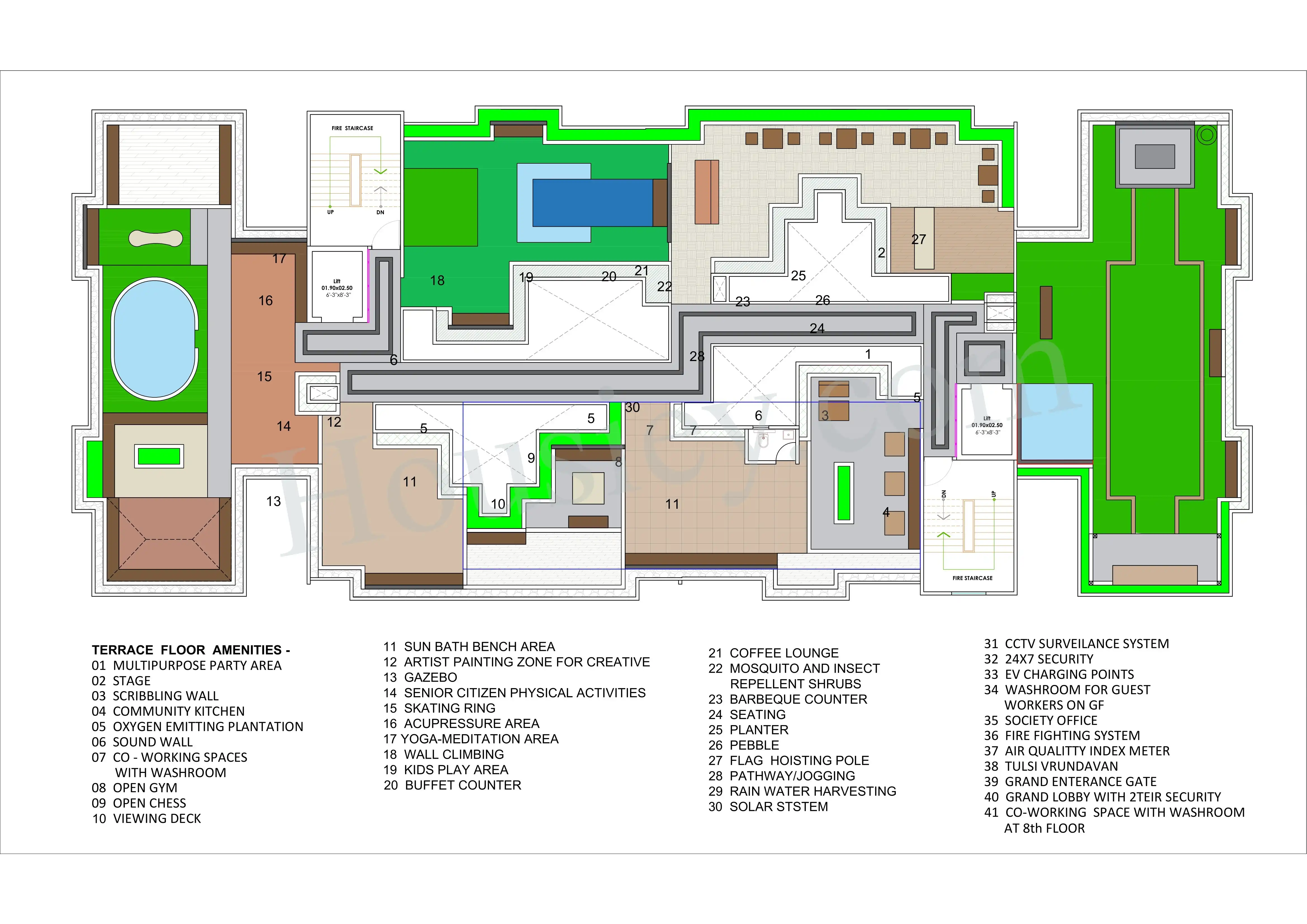 Santiago Uptown Floor plan 1