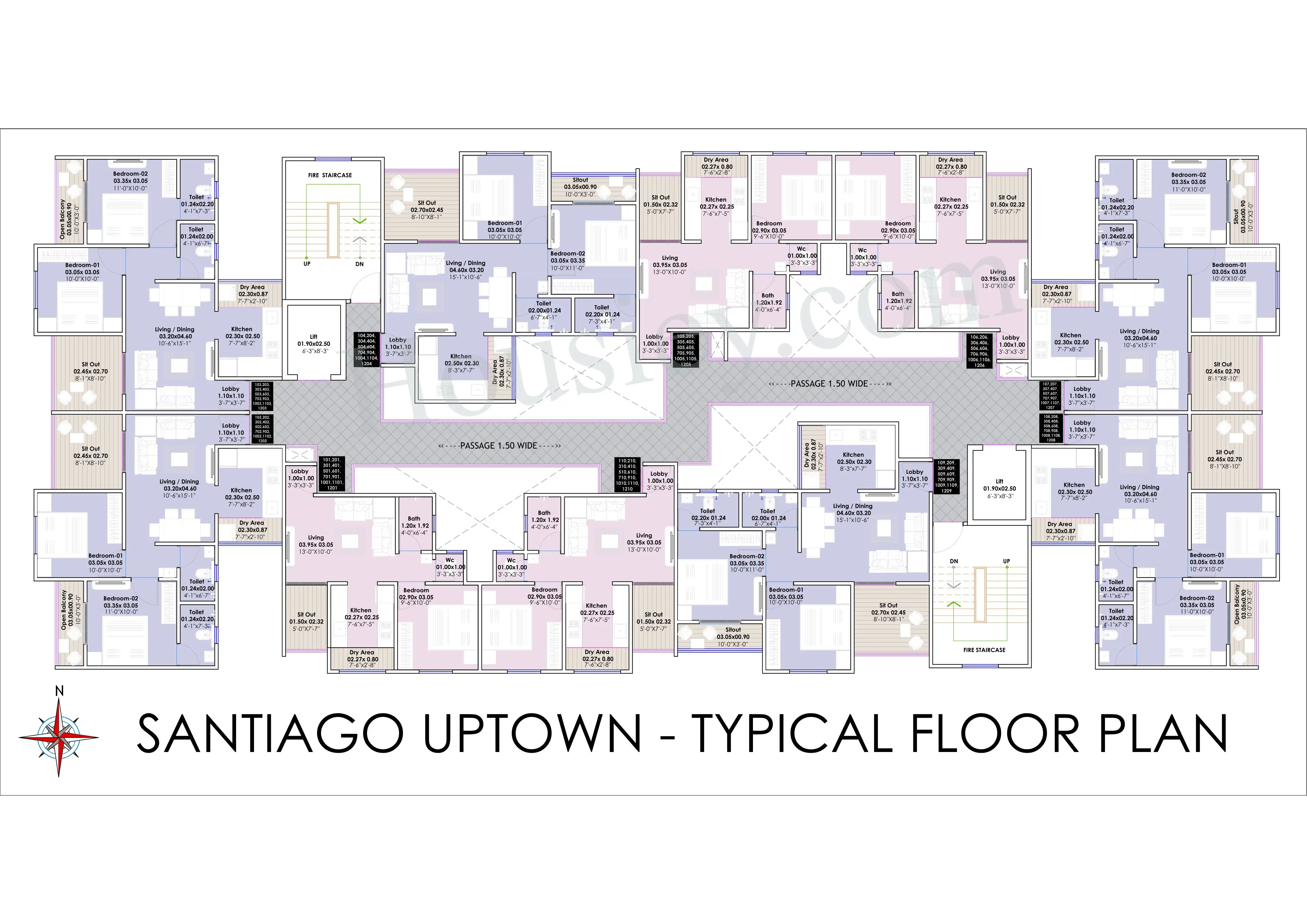 Santiago Uptown Floor plan 2