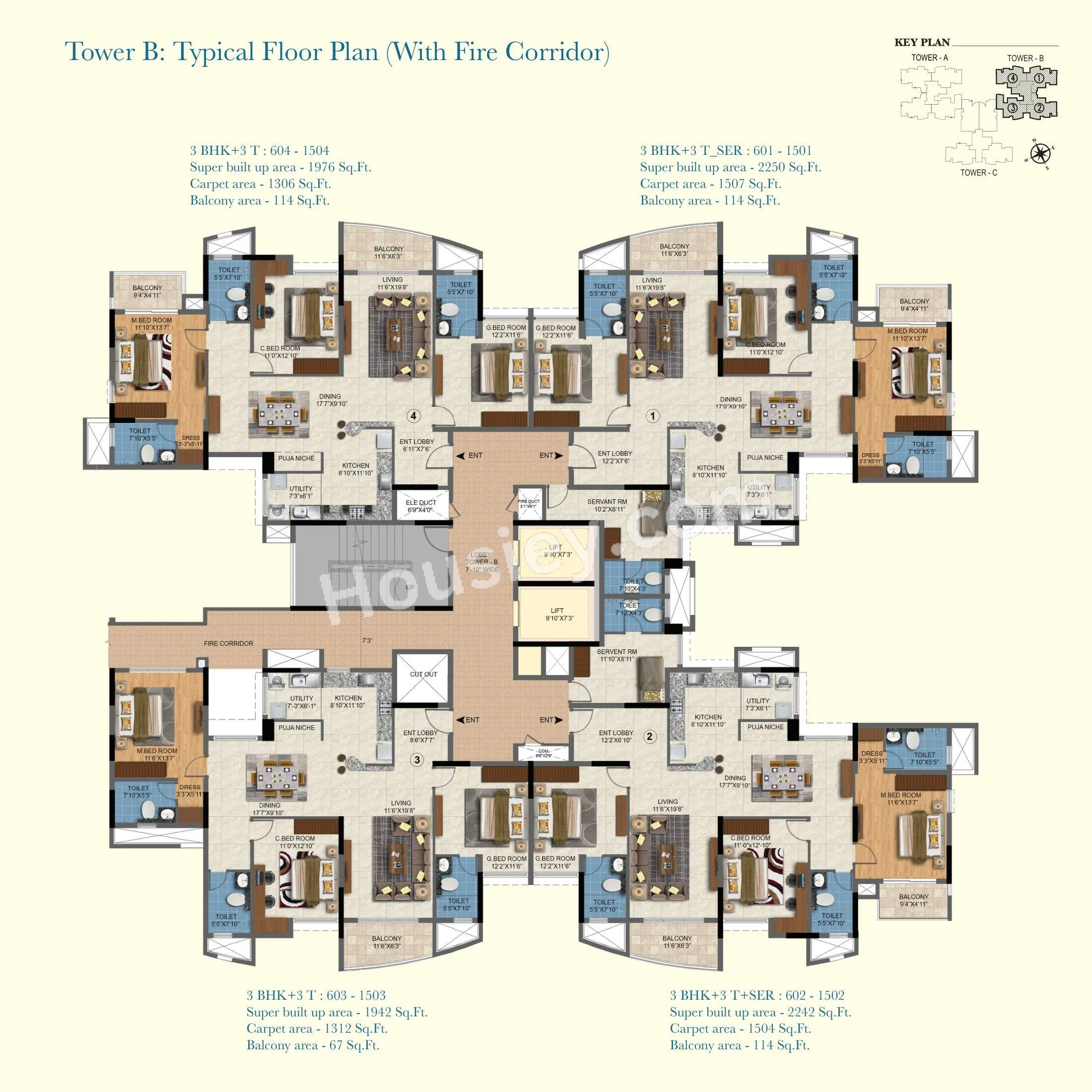 Sattva Aqua Vista Floor plan 3