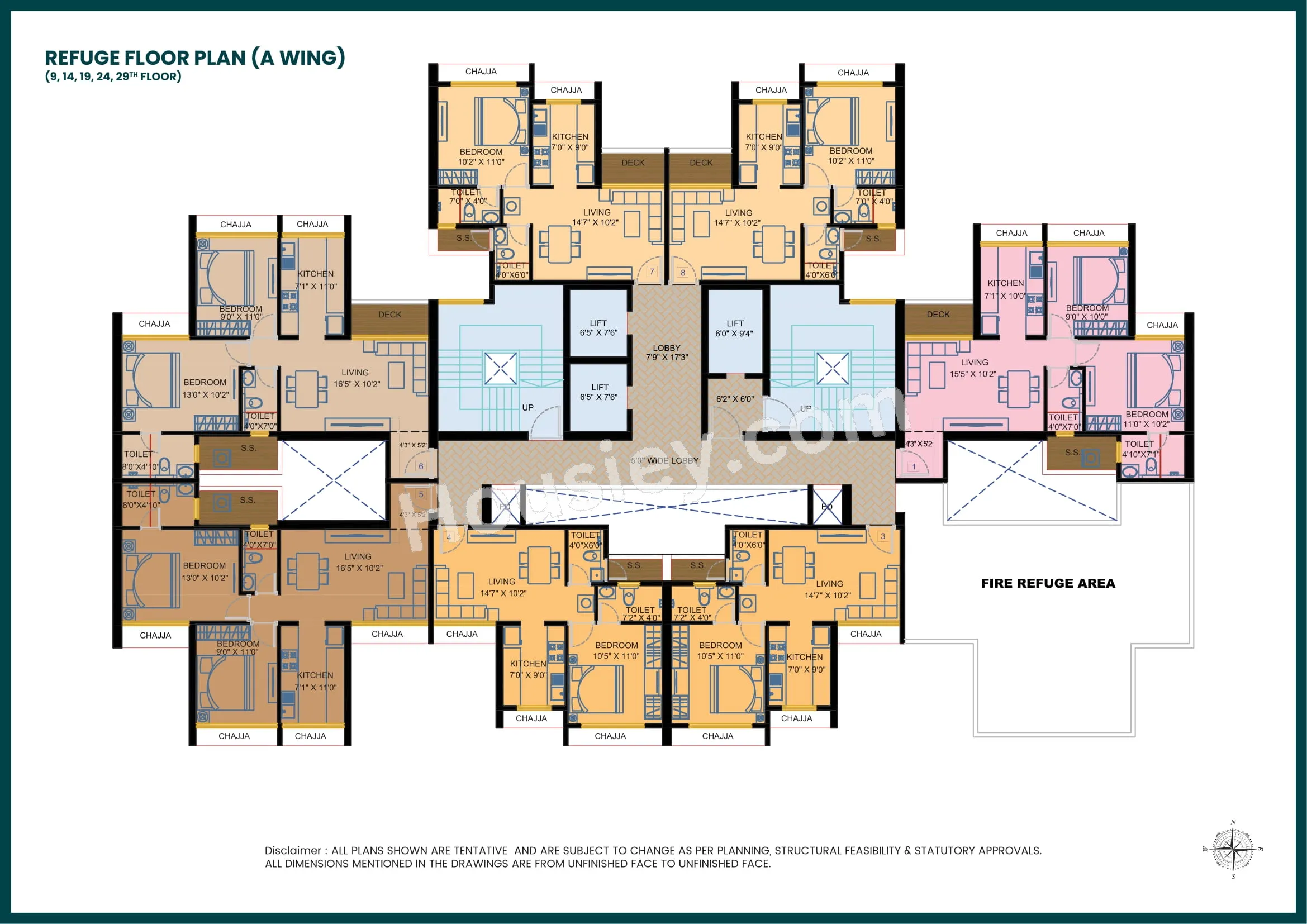 Satyam Regents Park Floor plan 1