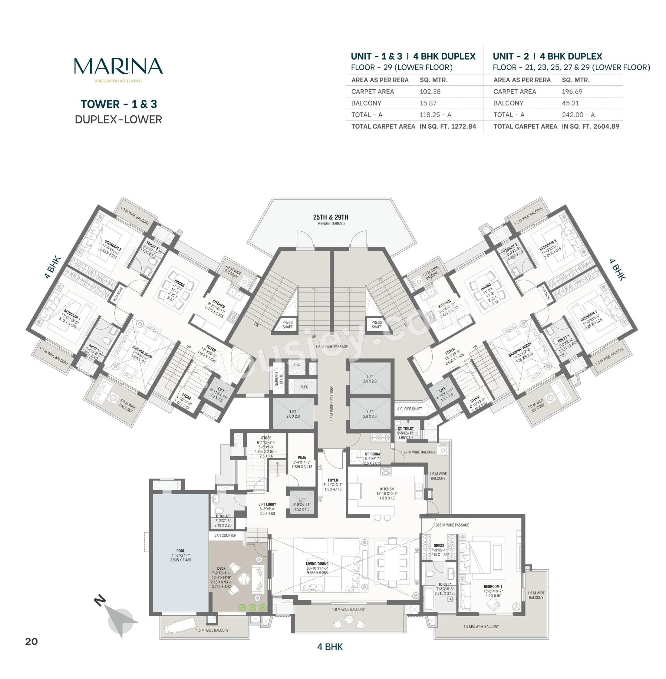Savvy Marina Floor plan 2