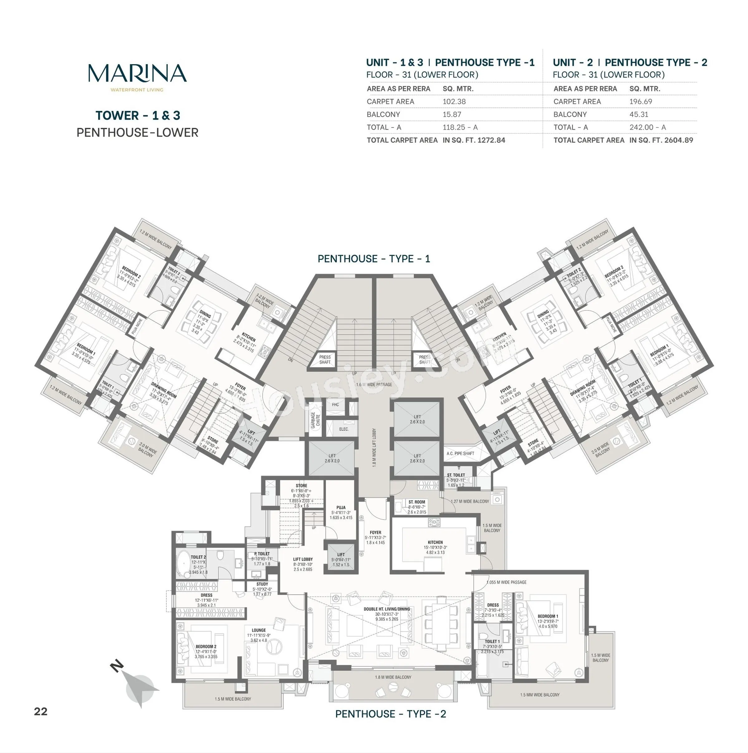 Savvy Marina Floor plan 3