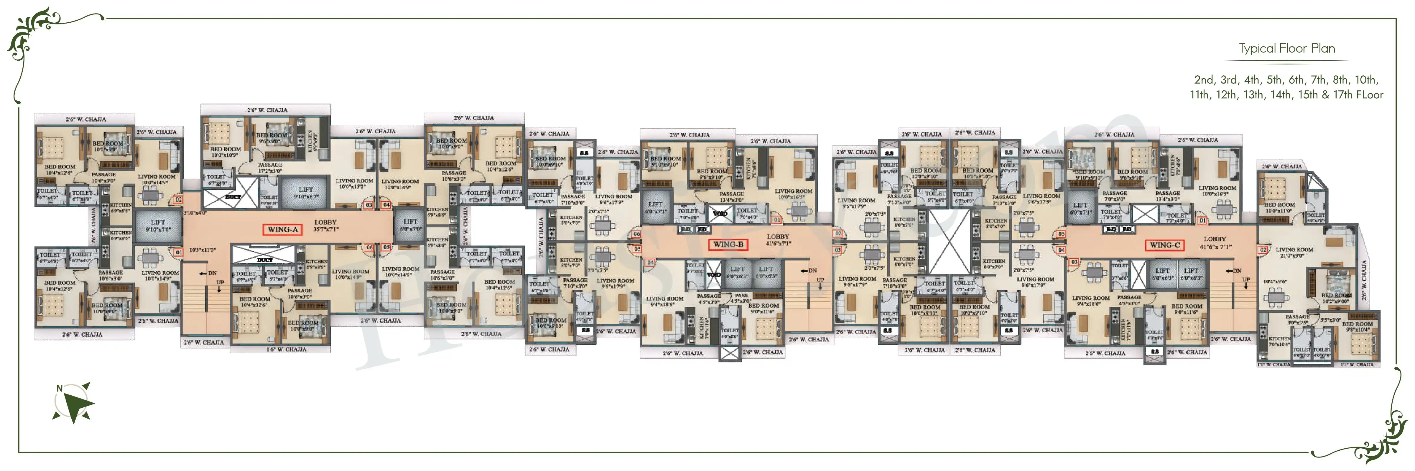 Sayba Residency Floor plan 2
