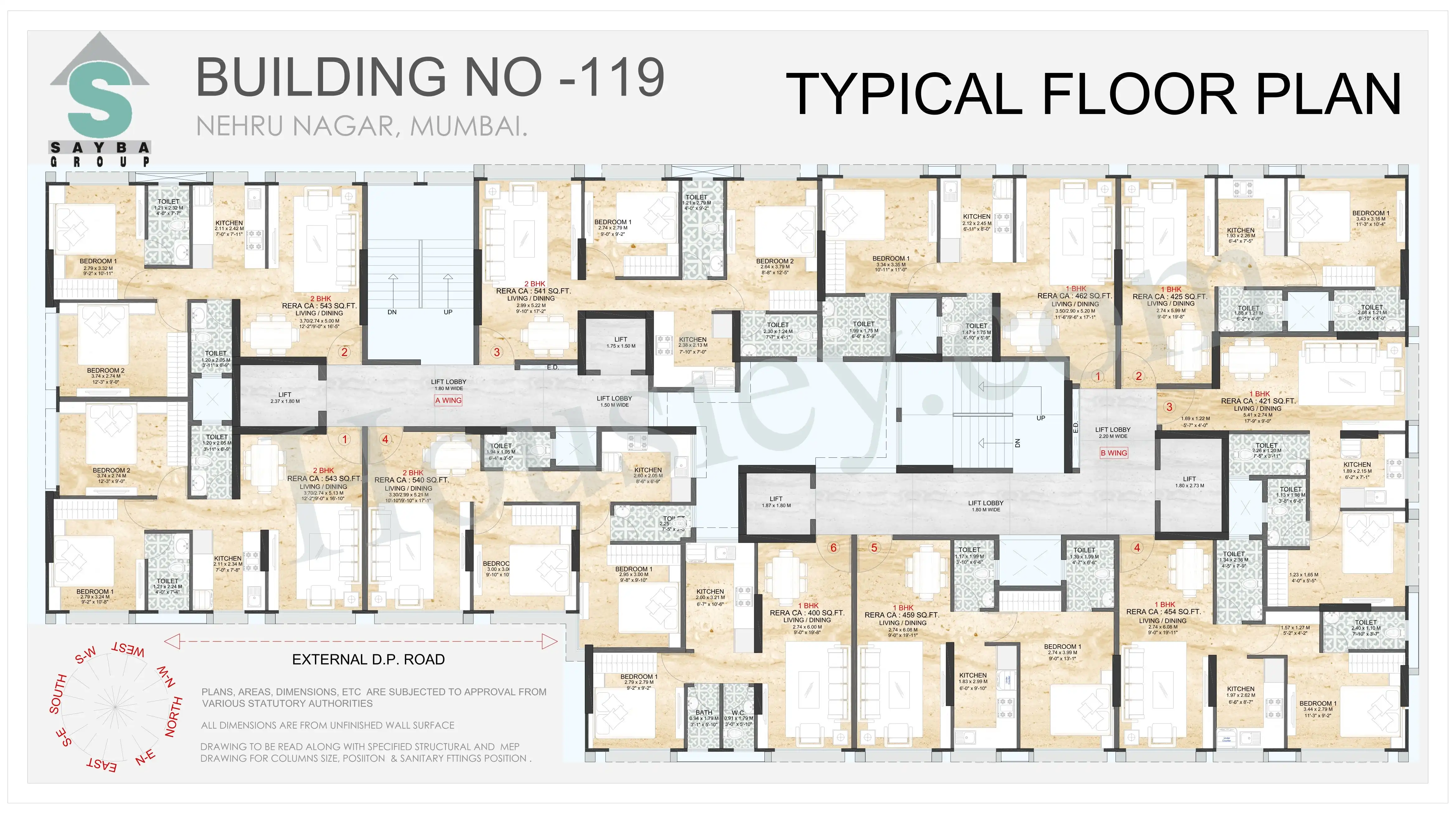 Sayba Residency Floor plan 3