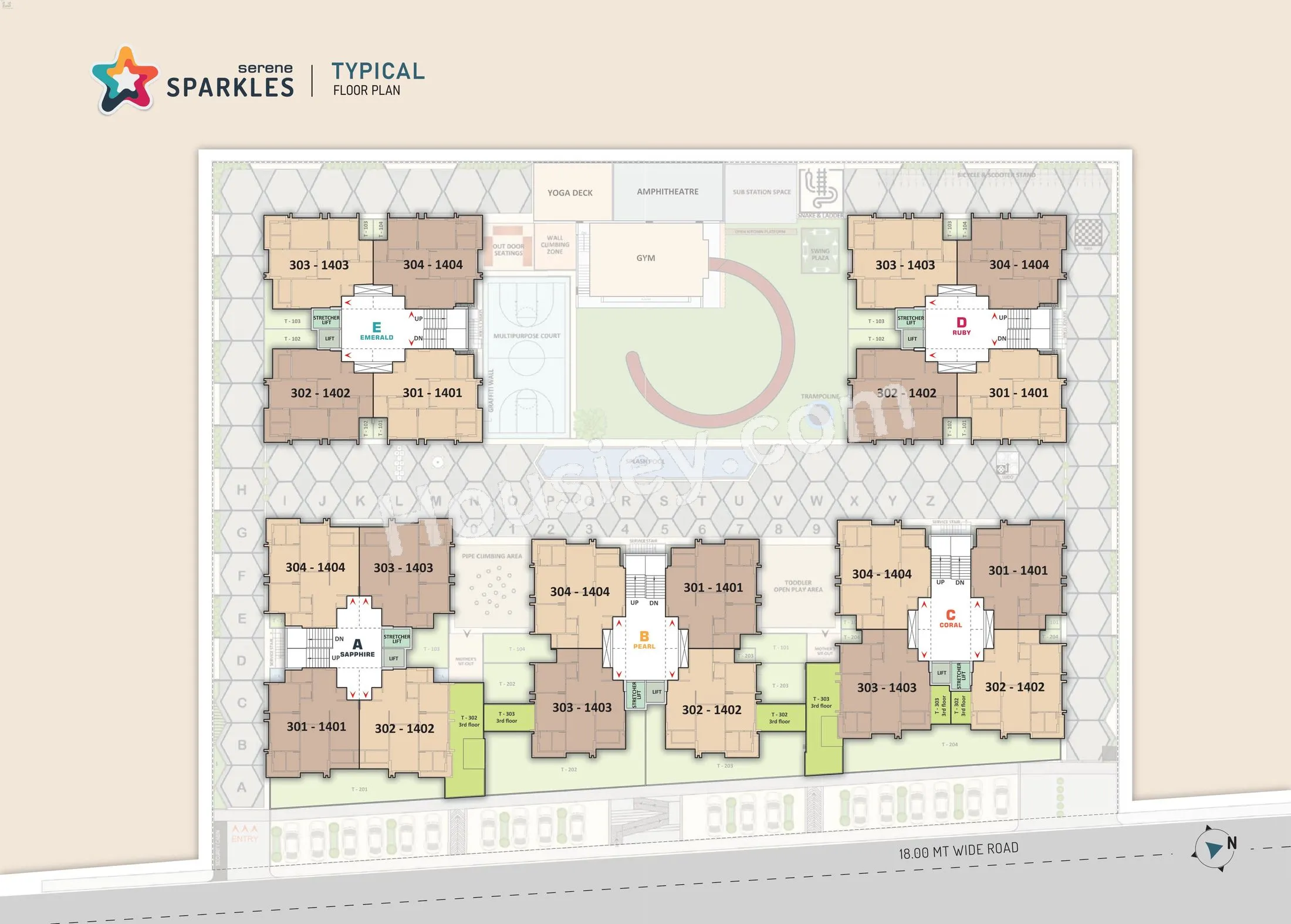 United Serene Sparkles Floor plan 1