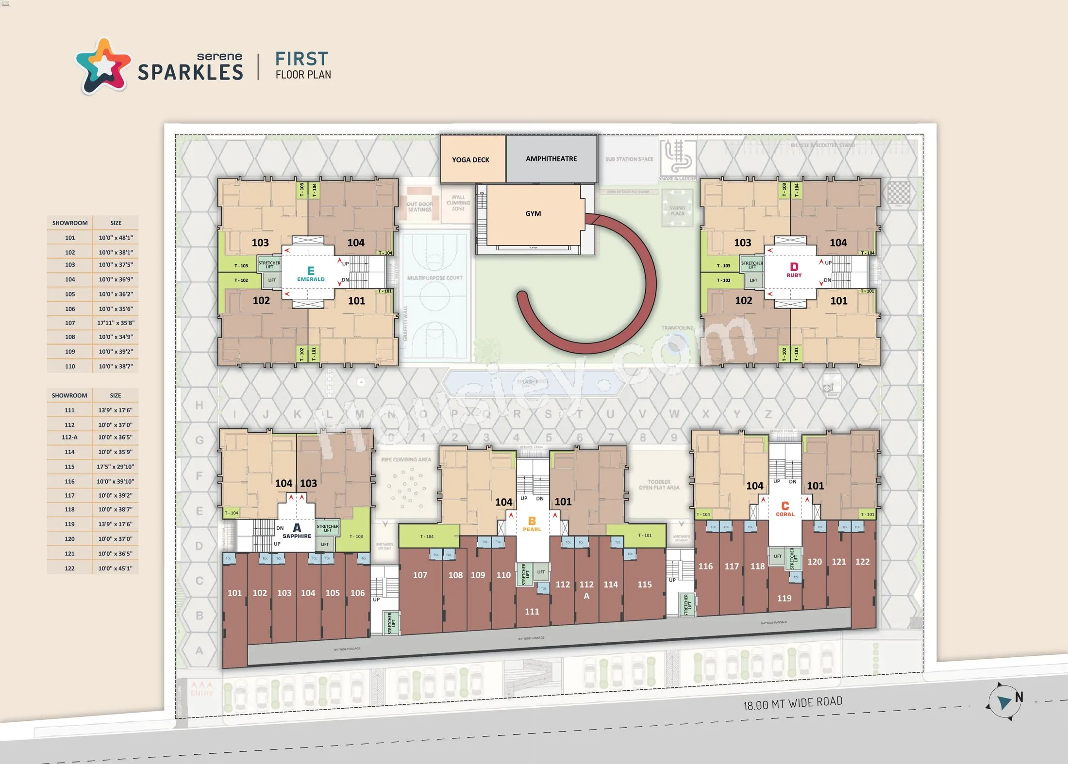 United Serene Sparkles Floor plan 3