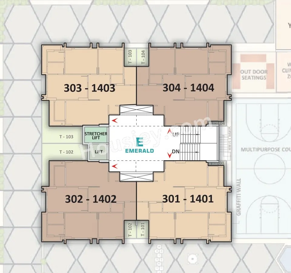 United Serene Sparkles Floor plan 5