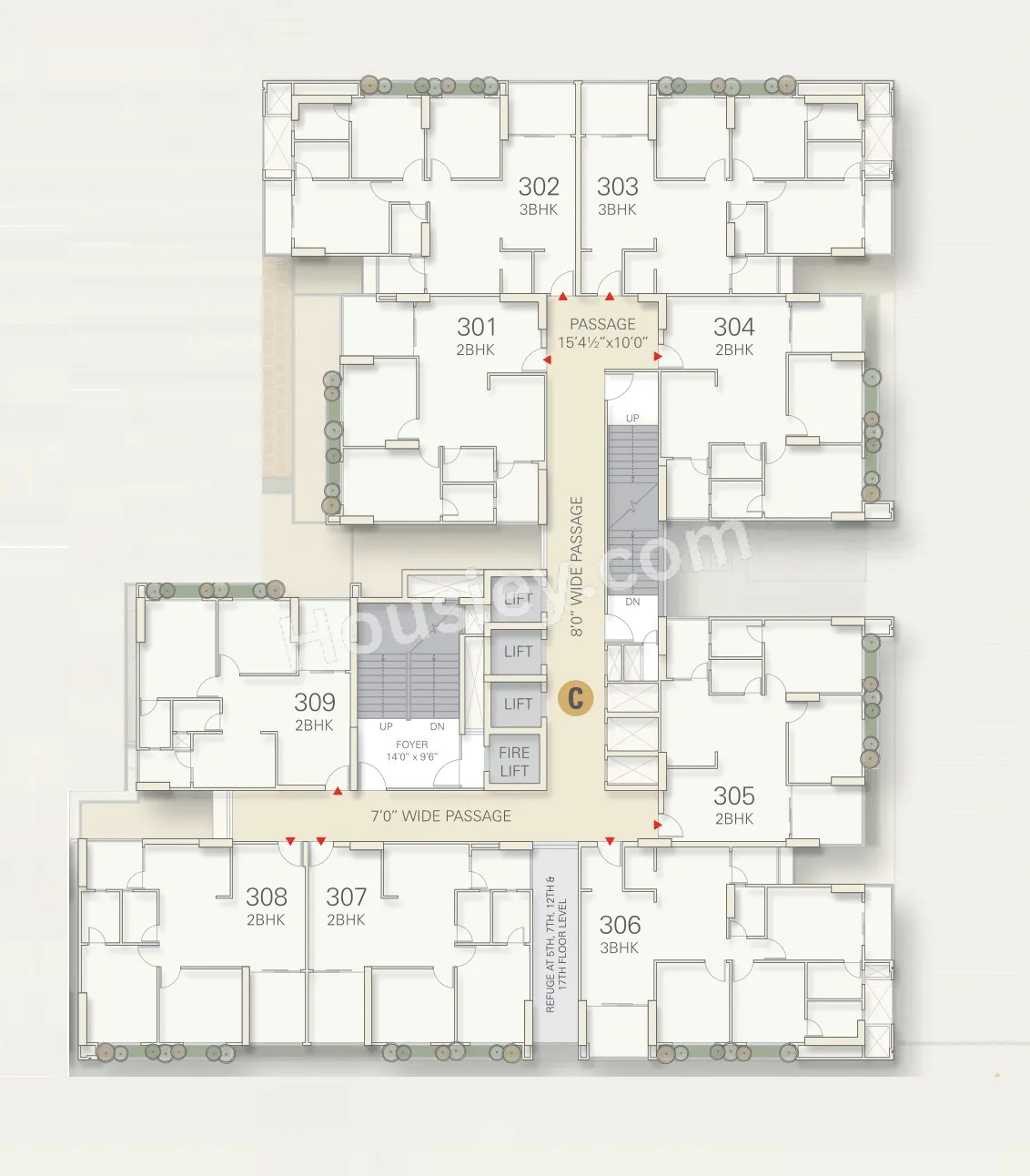 Shilp North Sky Floor plan 3