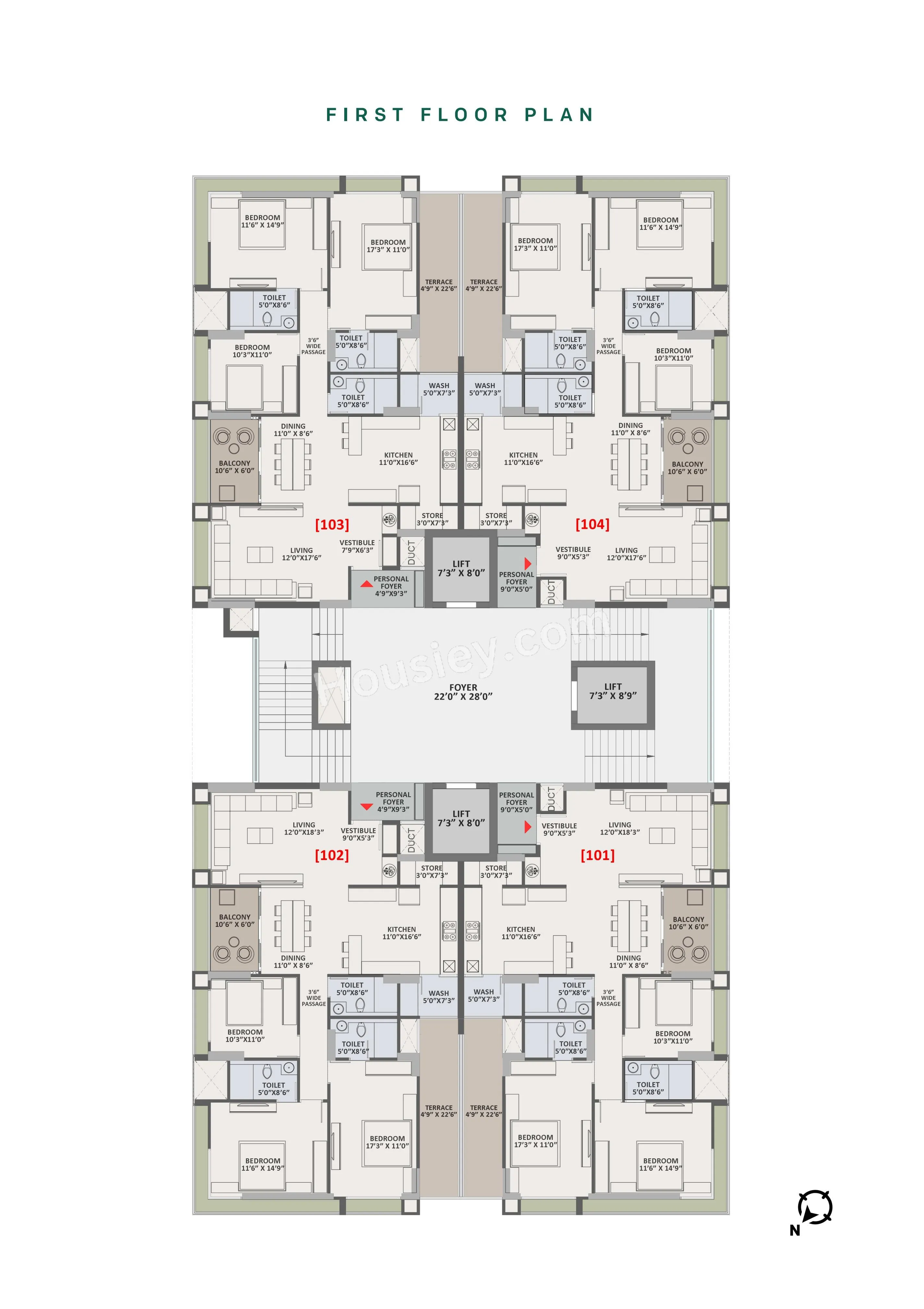 Shivalik Greenfield Floor plan 1